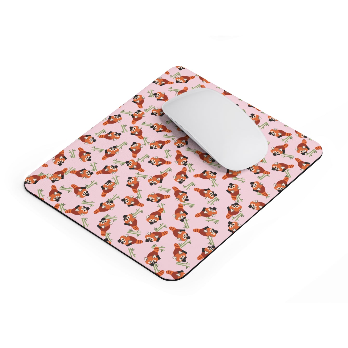Baby Pink Red Panda Mouse Pad (Type 1)