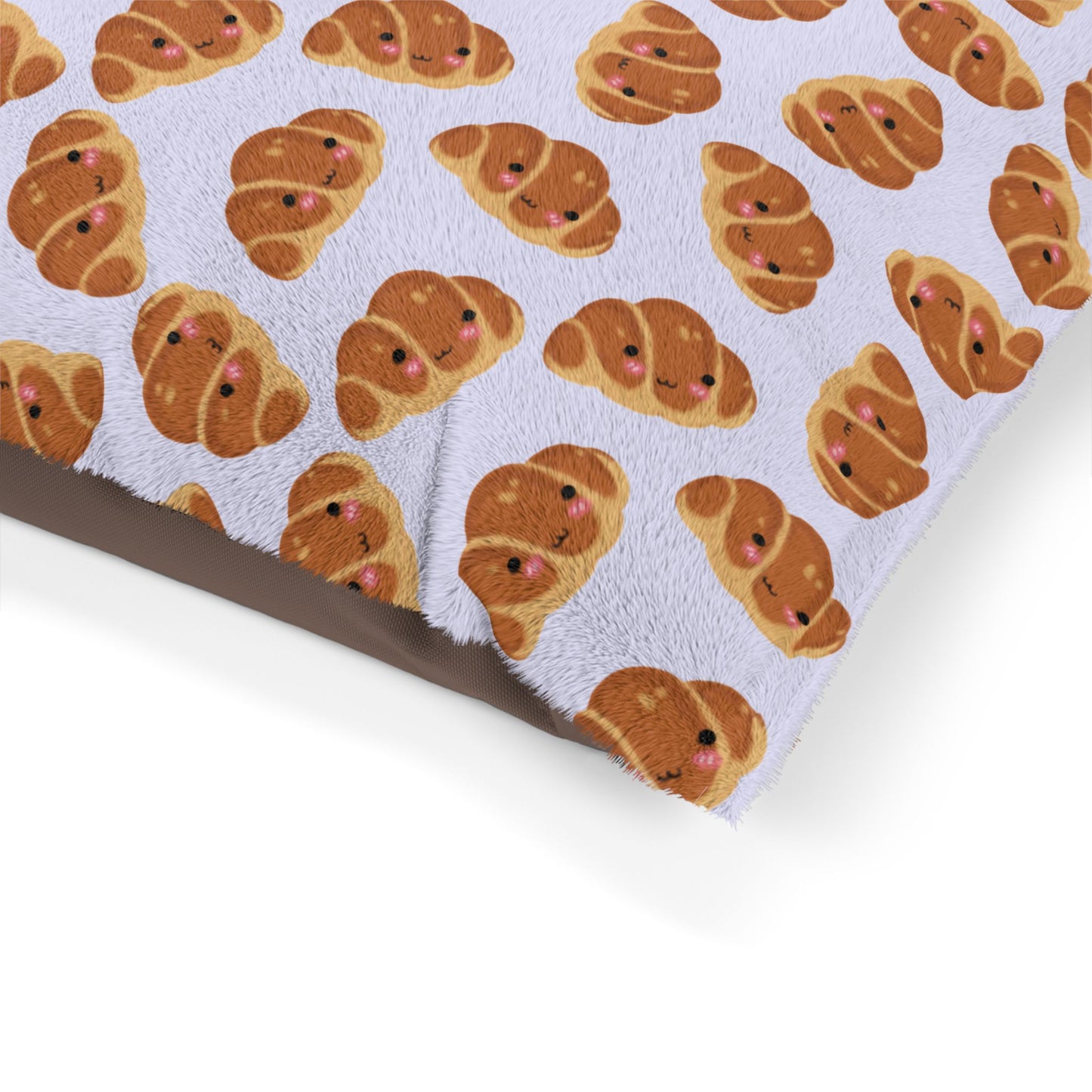 Lavender Blushing Croissant Pet Bed