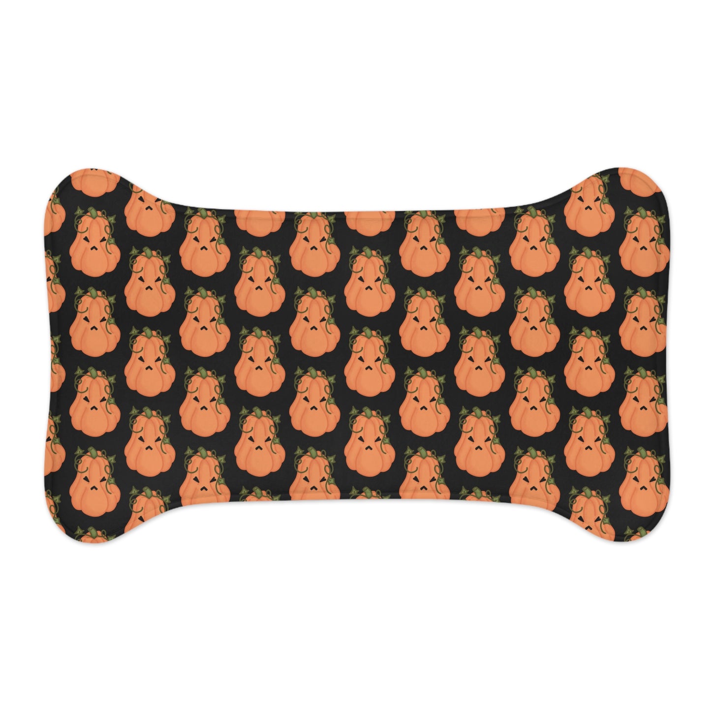Angry Pumpkin Pet Food Mat