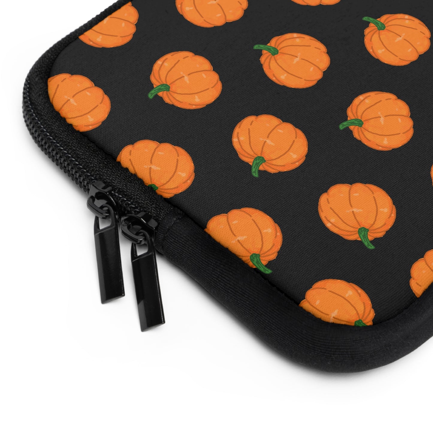 Pumpkin Black Laptop Sleeve