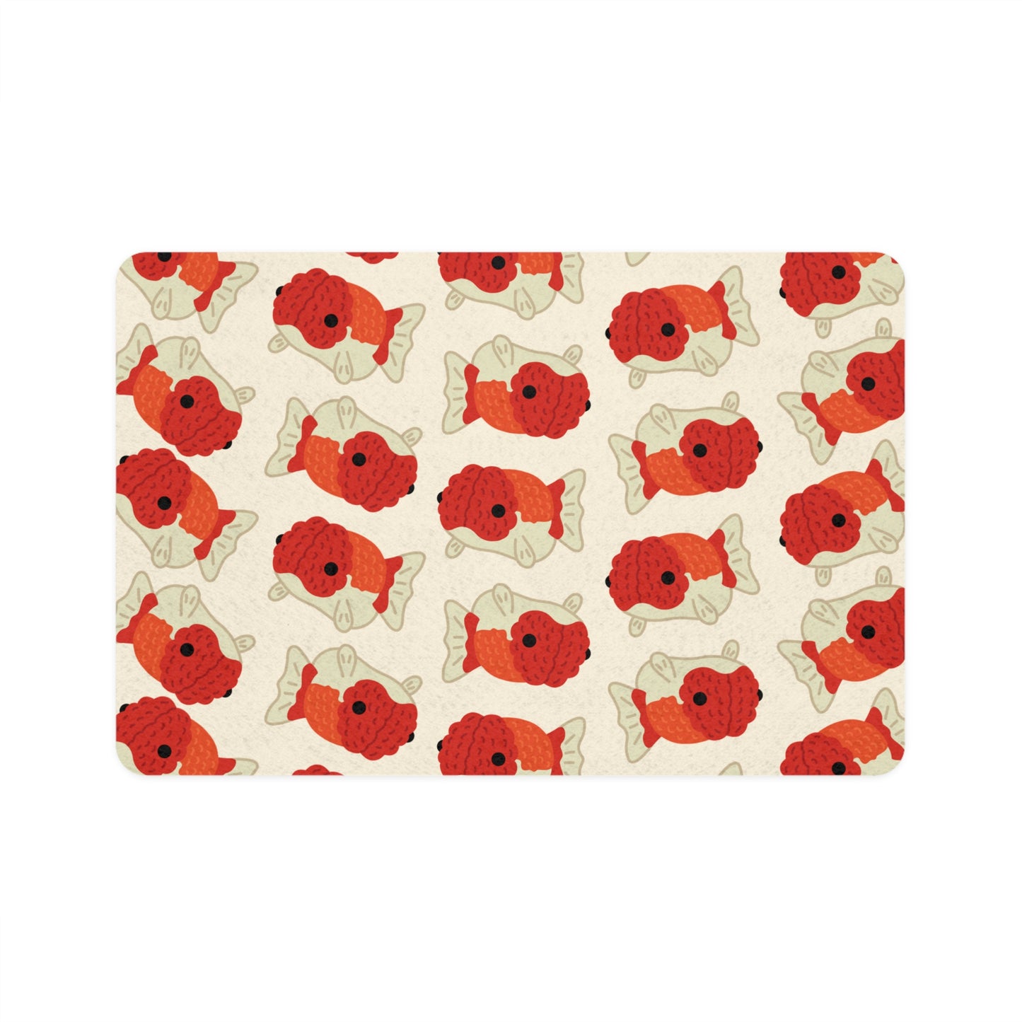 Chubby Goldfish Pet Food Mat