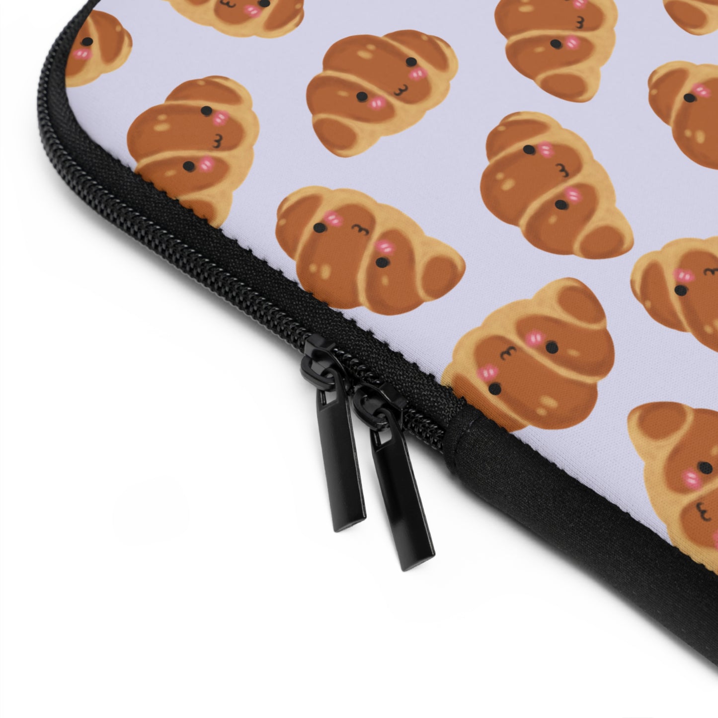 Lavender Blushing Croissant Laptop Sleeve