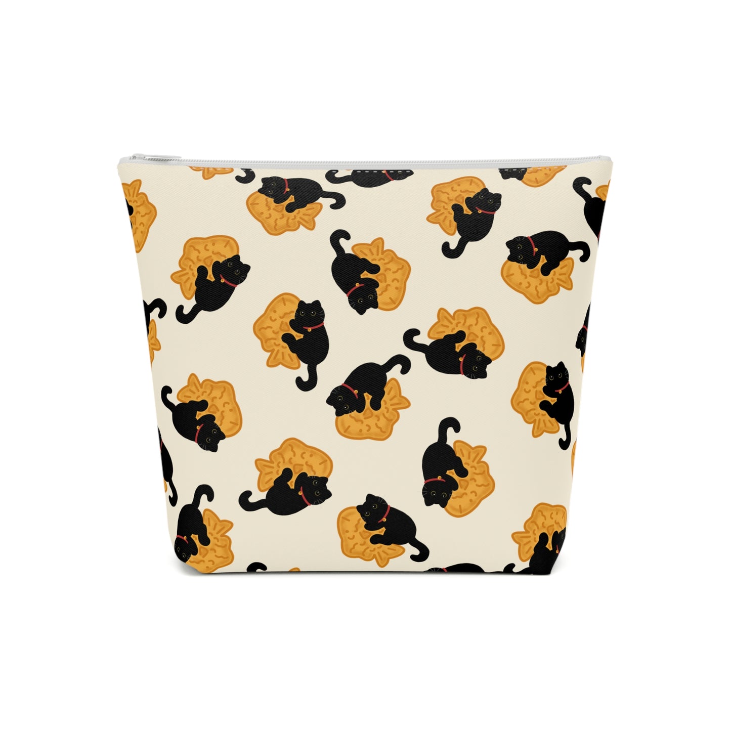 Black Cat Taiyaki Cosmetic Bag