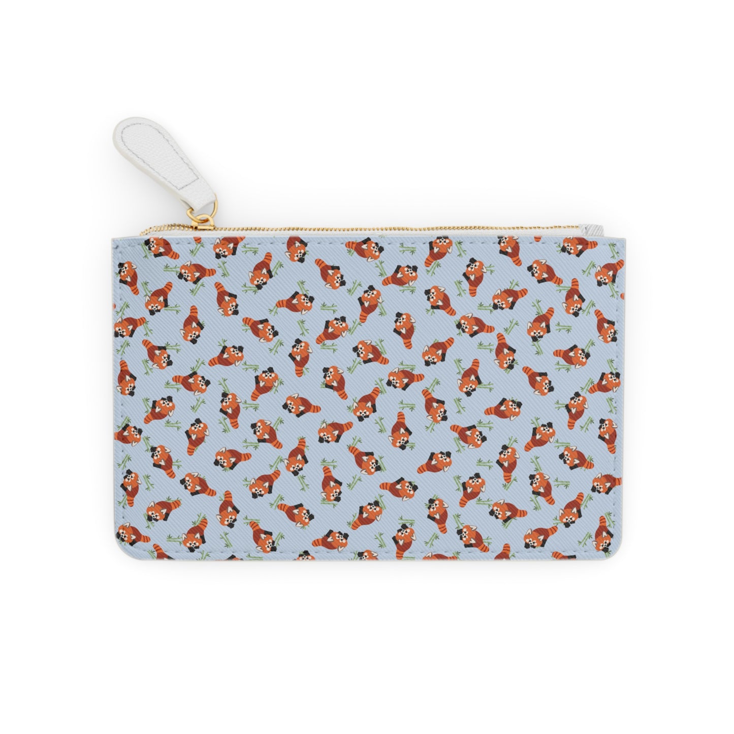 Small Baby Blue Red Panda Purse