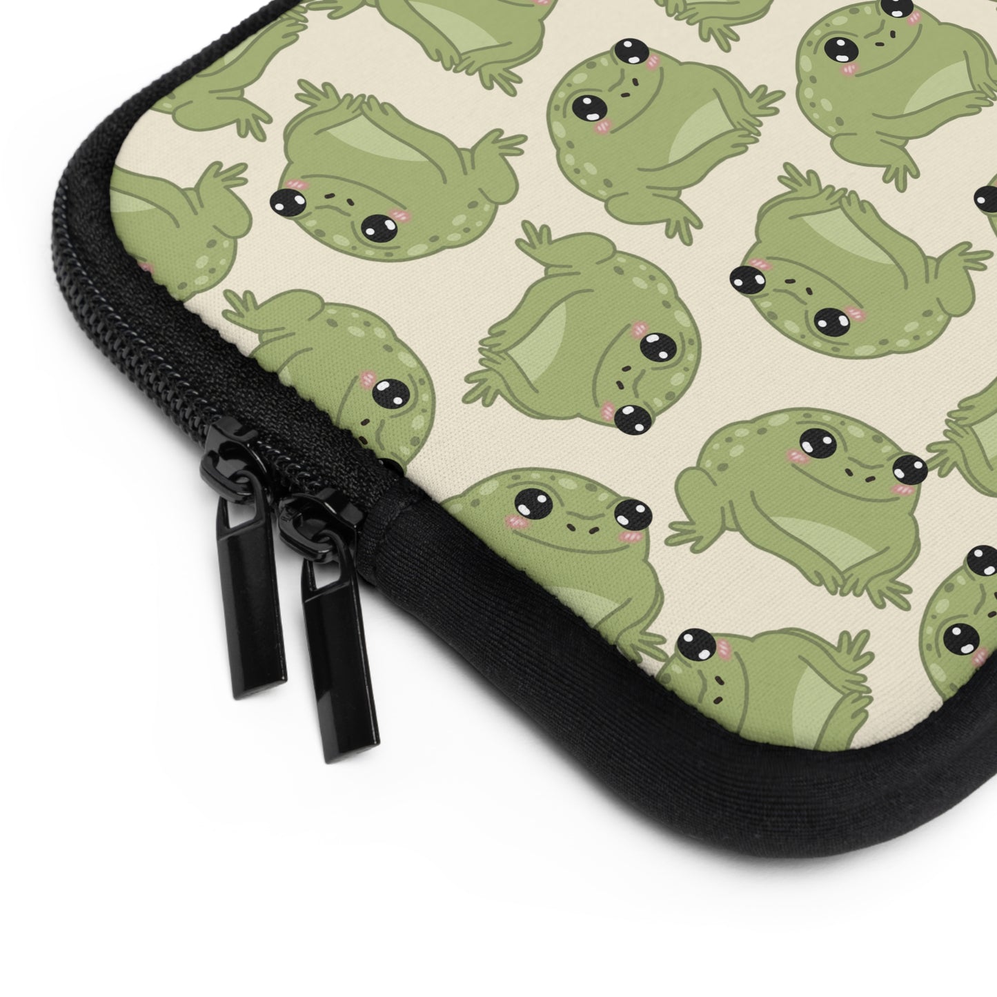 Frog Pattern Laptop Sleeve