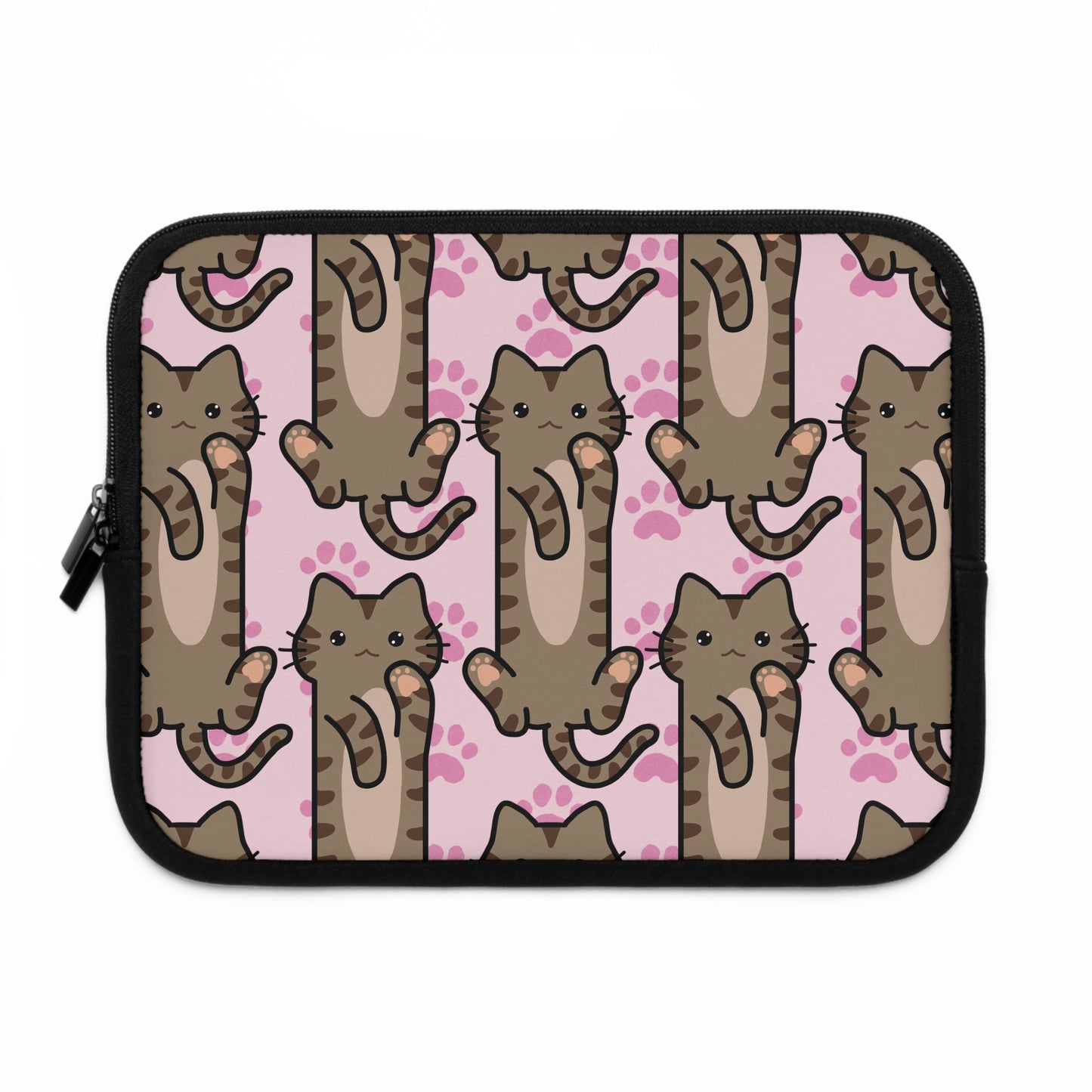 Baby Pink Tabby Cat Laptop Sleeve