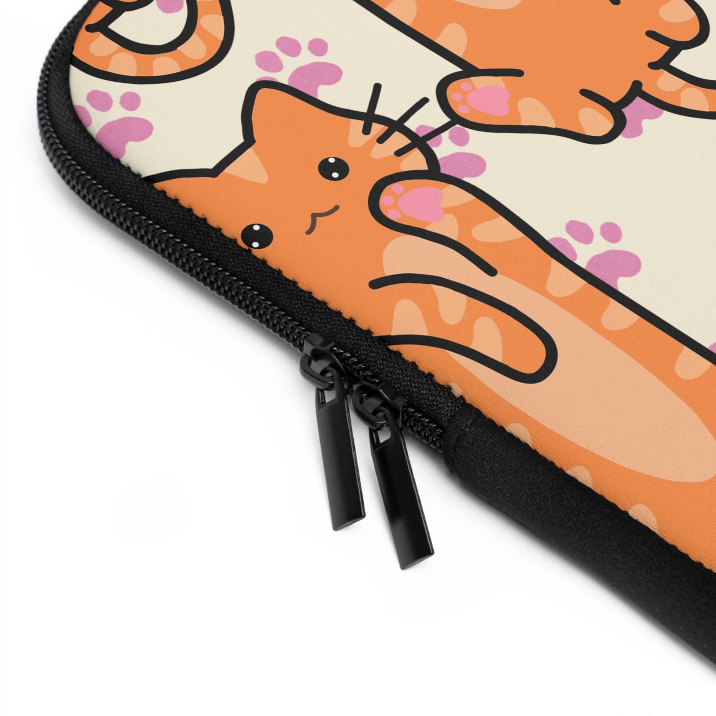 Orange Cat Laptop Sleeve