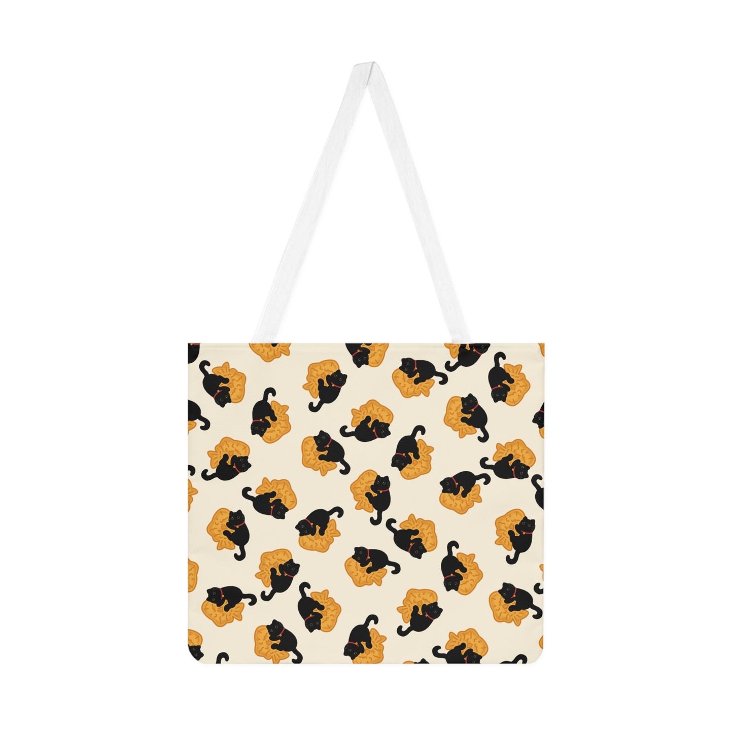 Black Cat Taiyaki Tote Bag