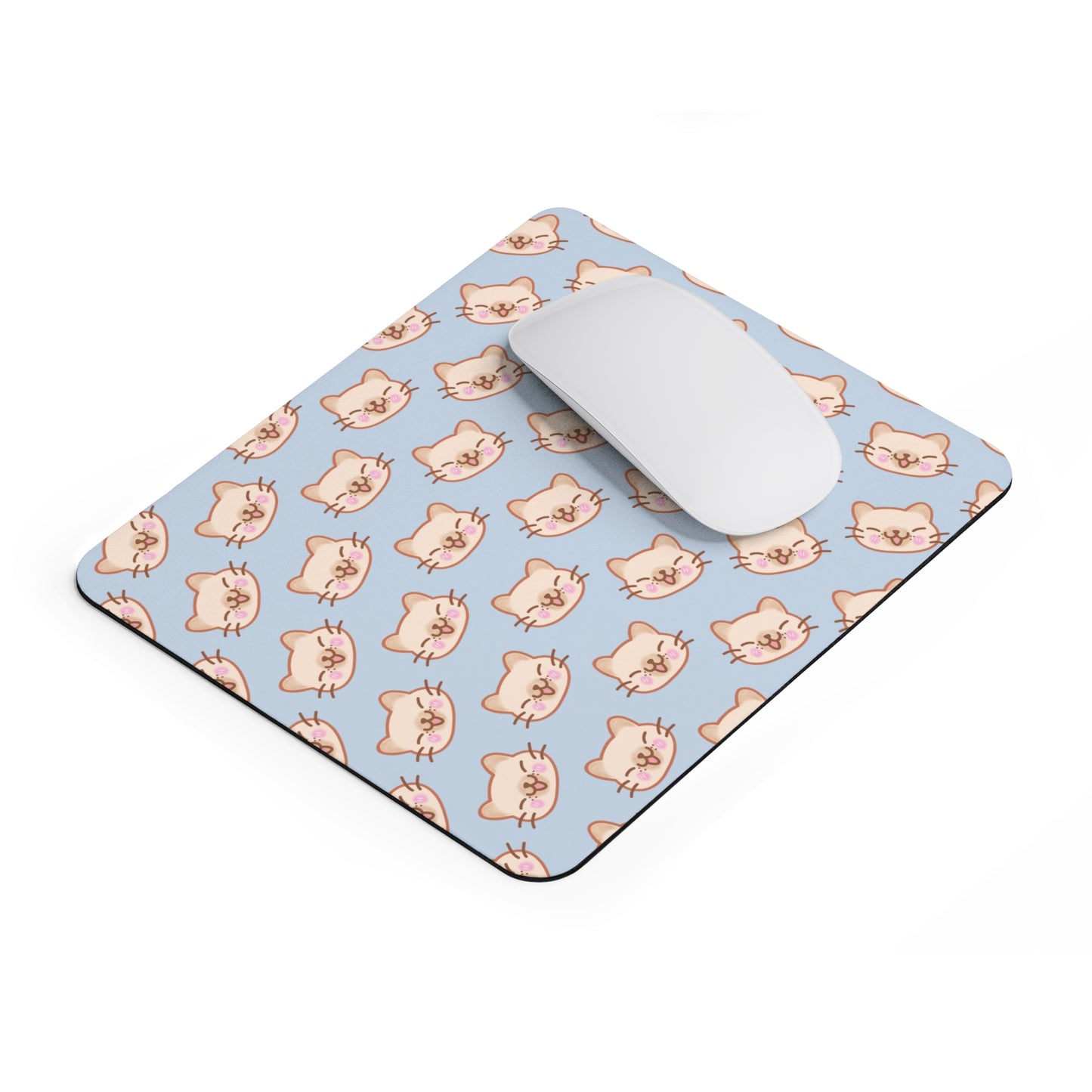 Baby Blue Kitty Kat Mouse Pad