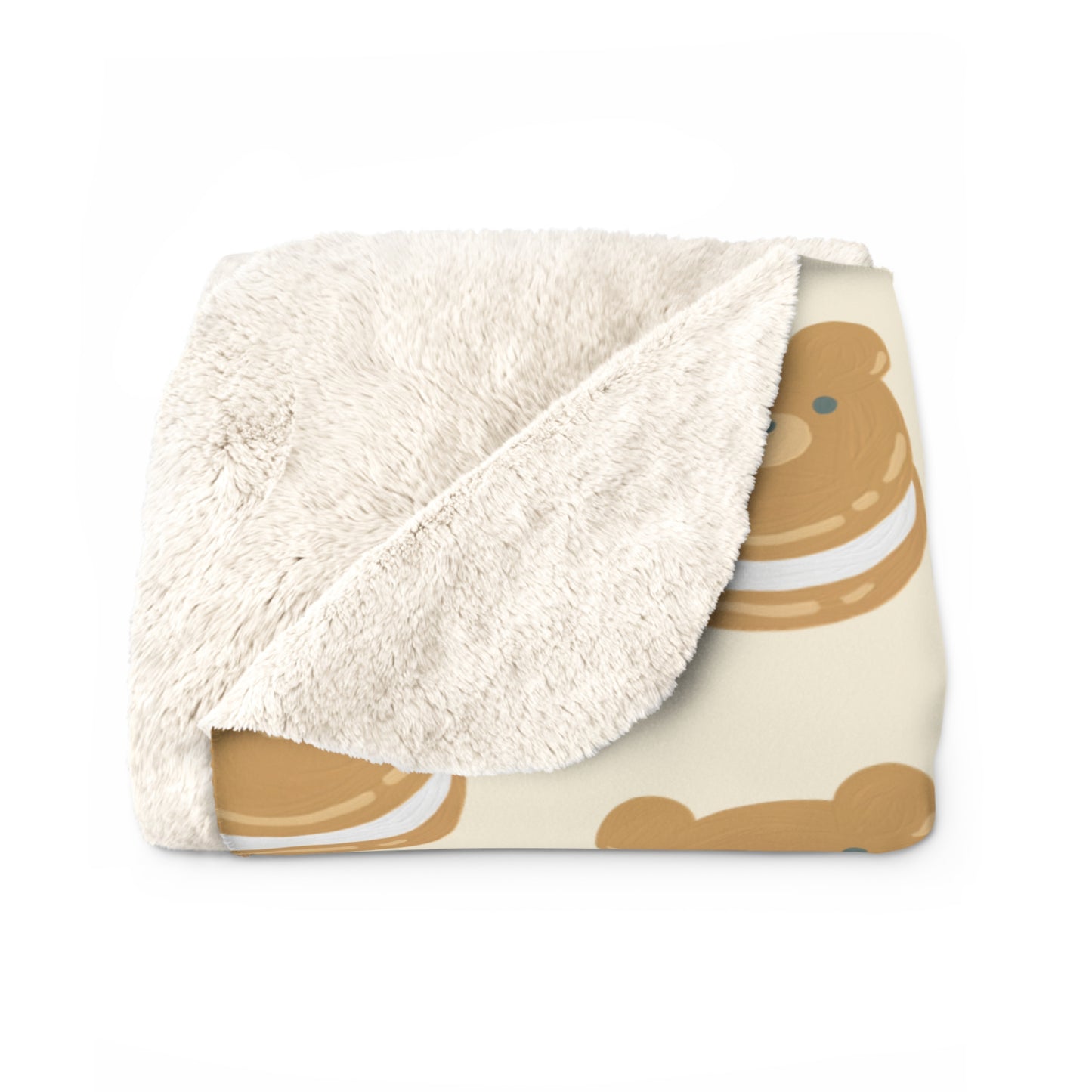 Bear Cookie Cozy Fleece Blanket