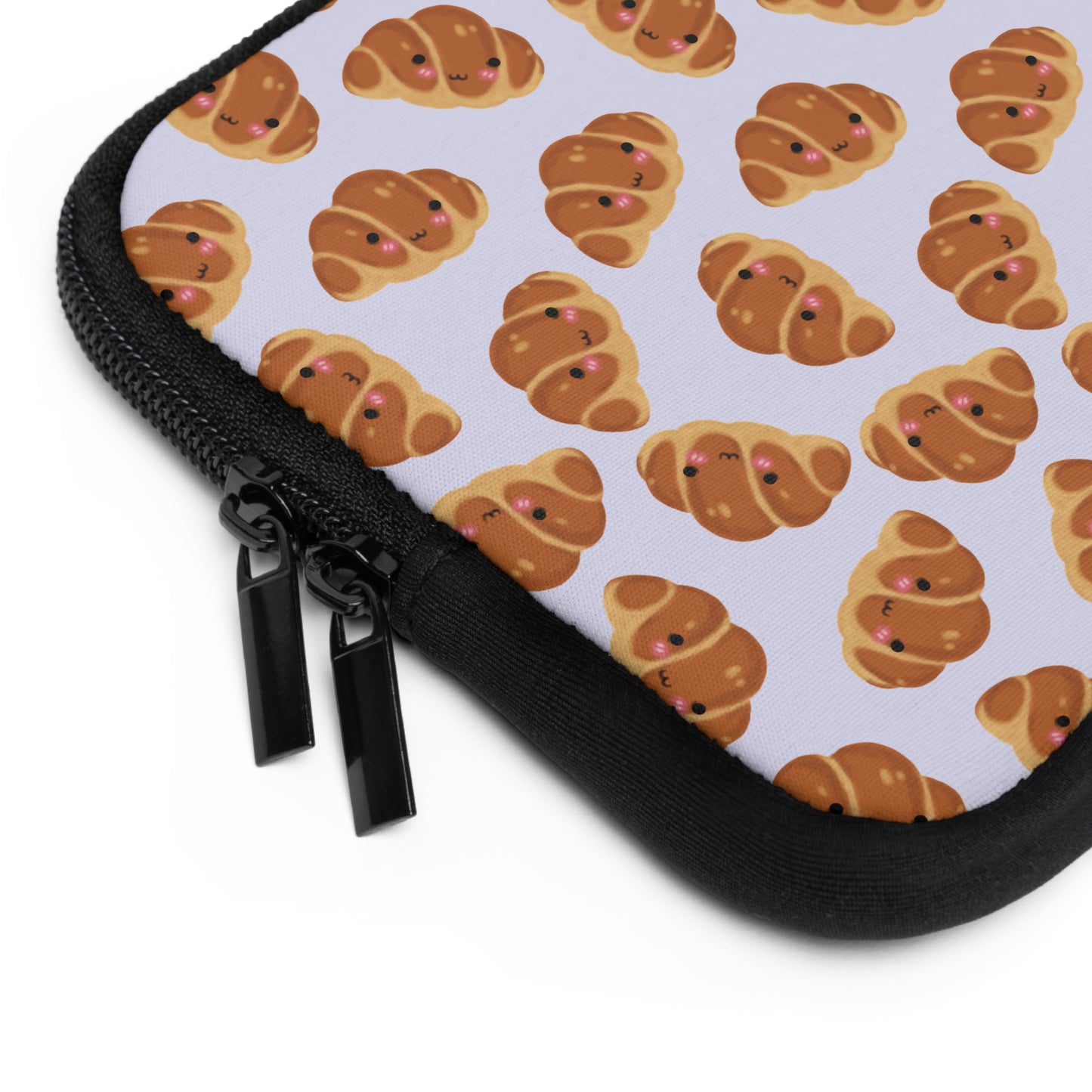 Lavender Blushing Croissant Laptop Sleeve