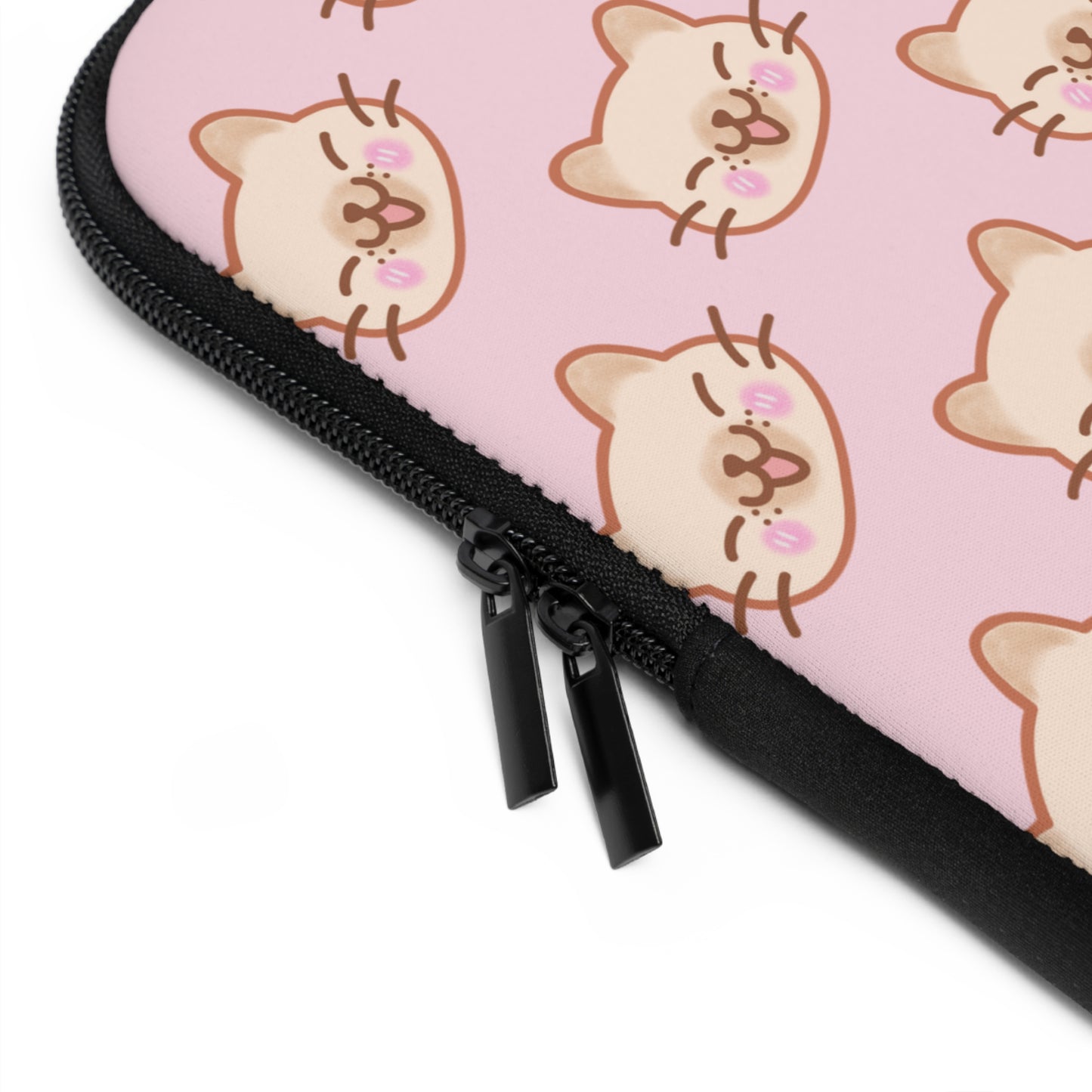 Baby Pink Kitty Kat Laptop Sleeve
