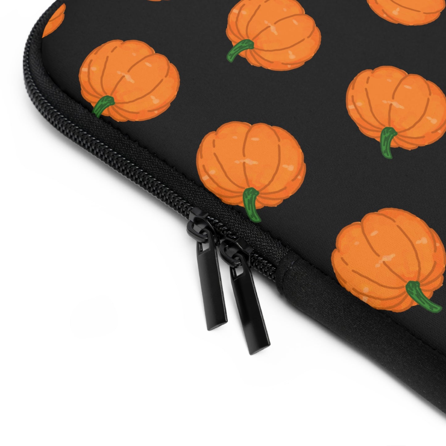 Pumpkin Black Laptop Sleeve
