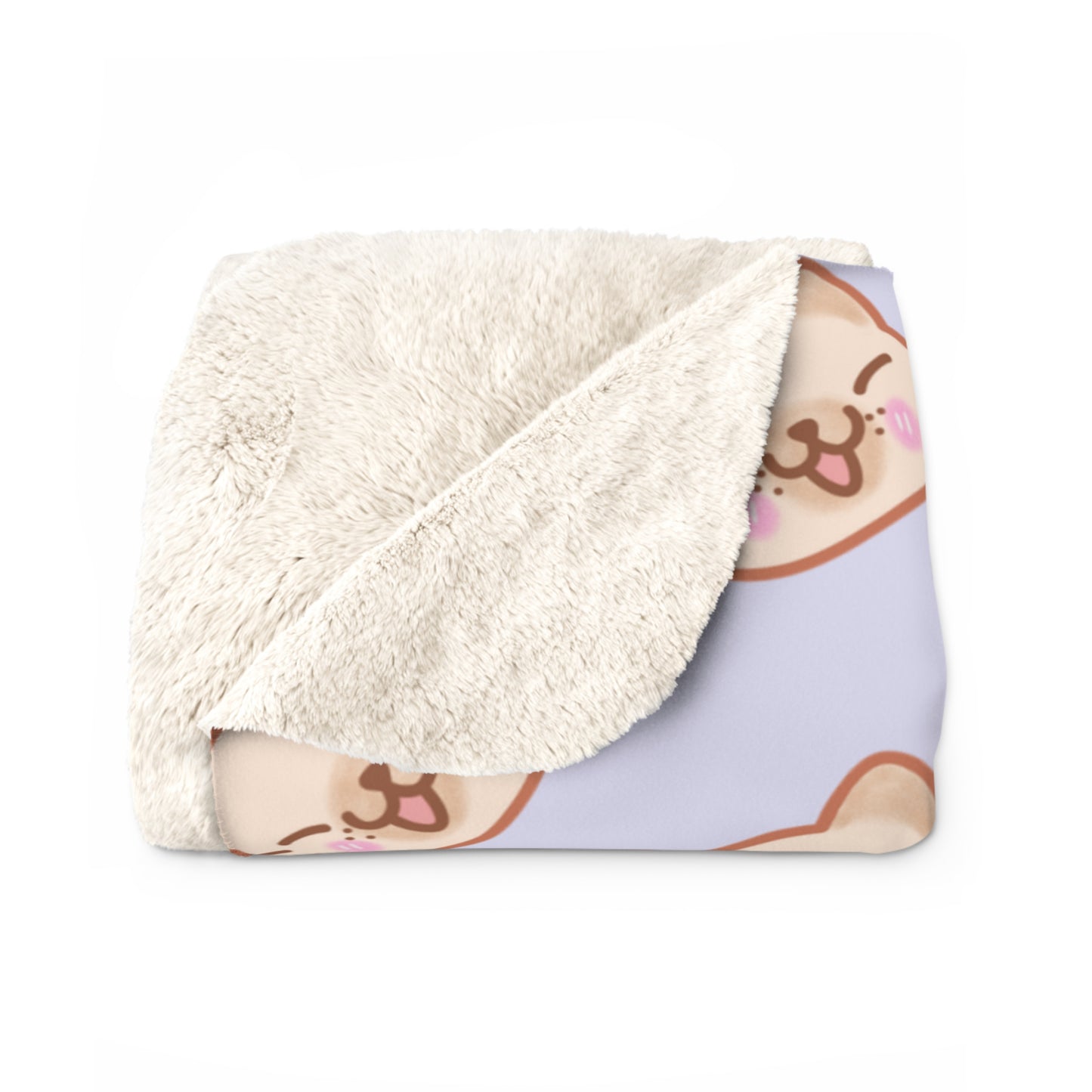 Lavender Kitty Kat Cozy Fleece Blanket