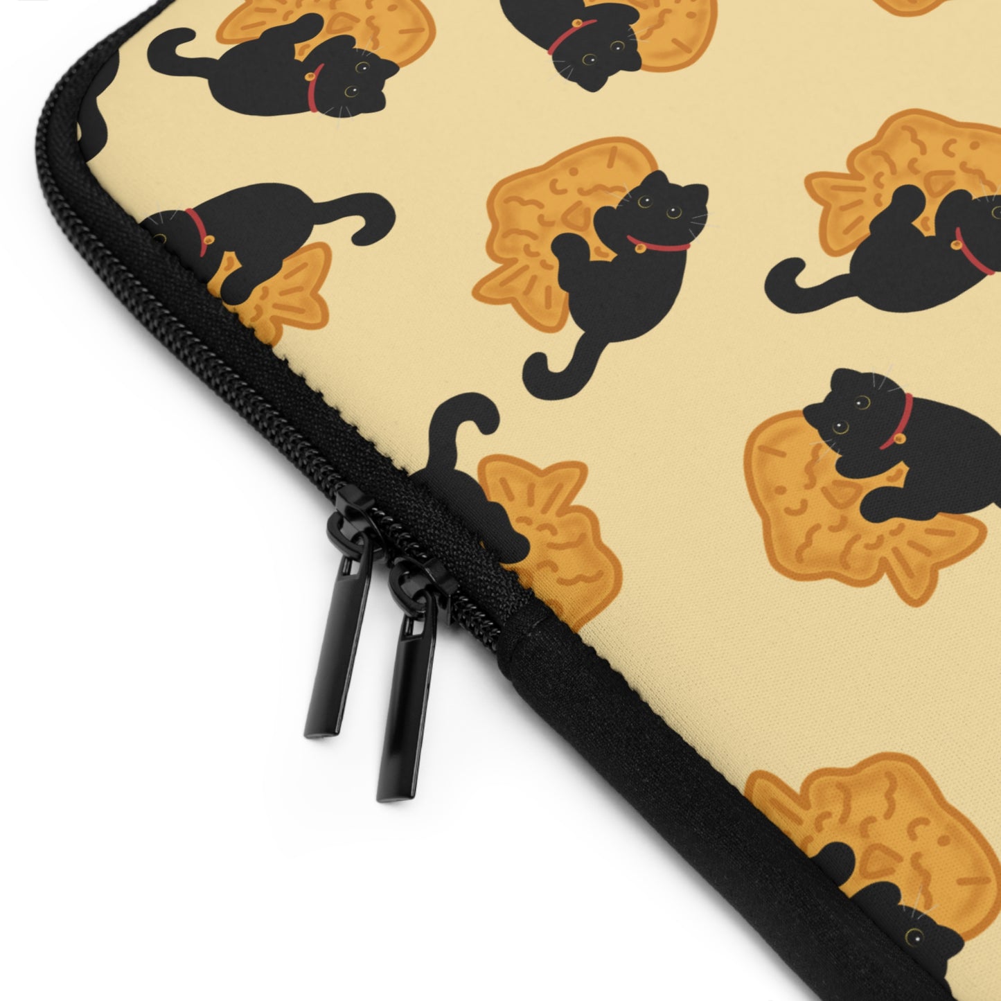Butter Black Cat Taiyaki Laptop Sleeve