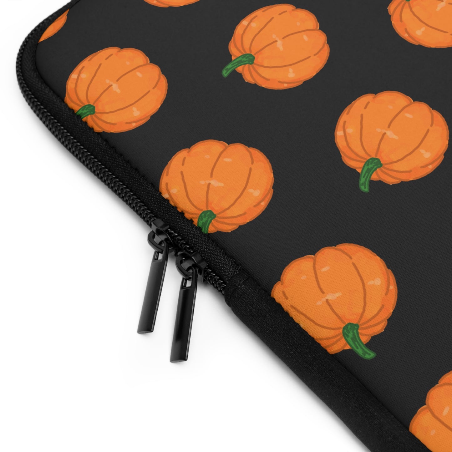 Pumpkin Black Laptop Sleeve