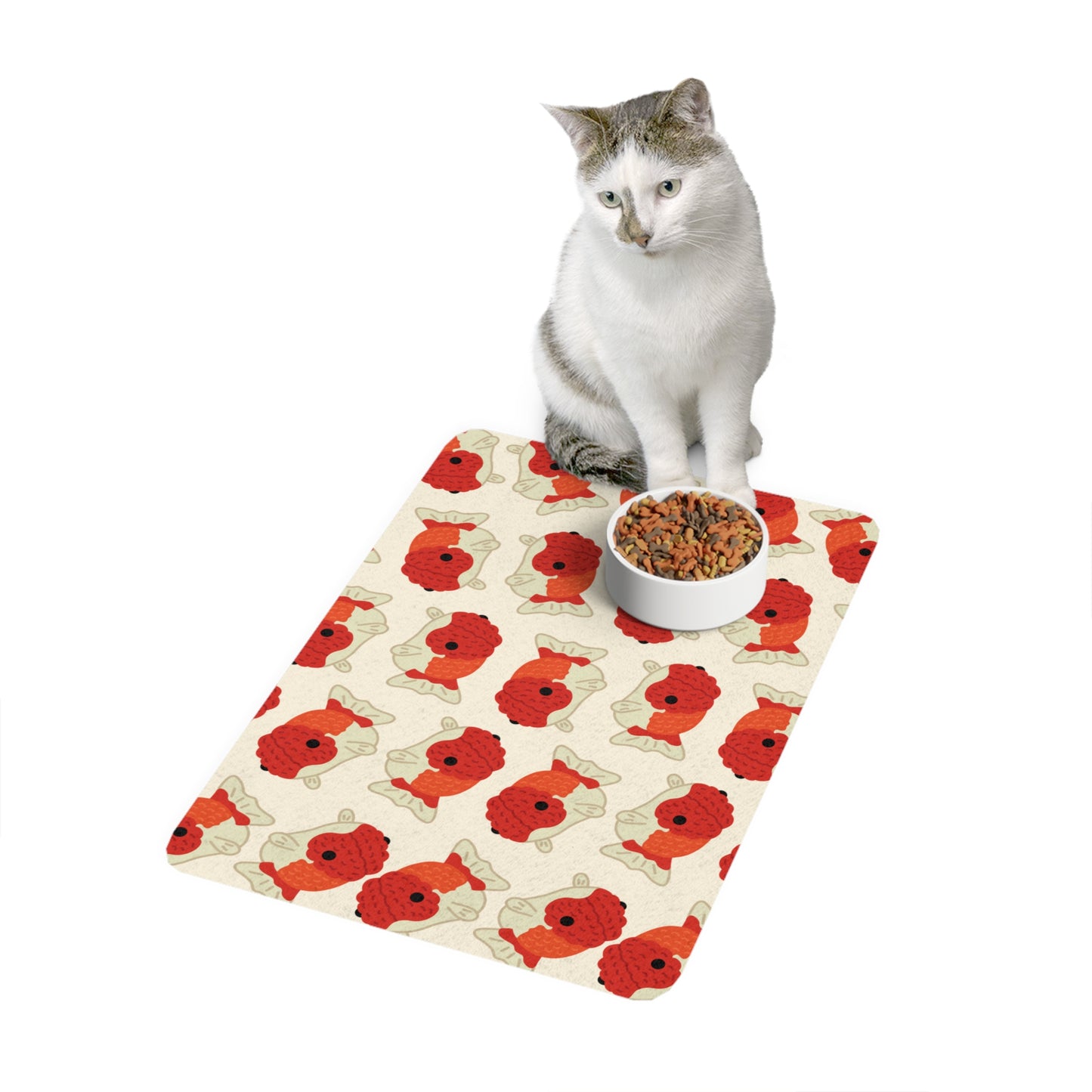 Chubby Goldfish Pet Food Mat