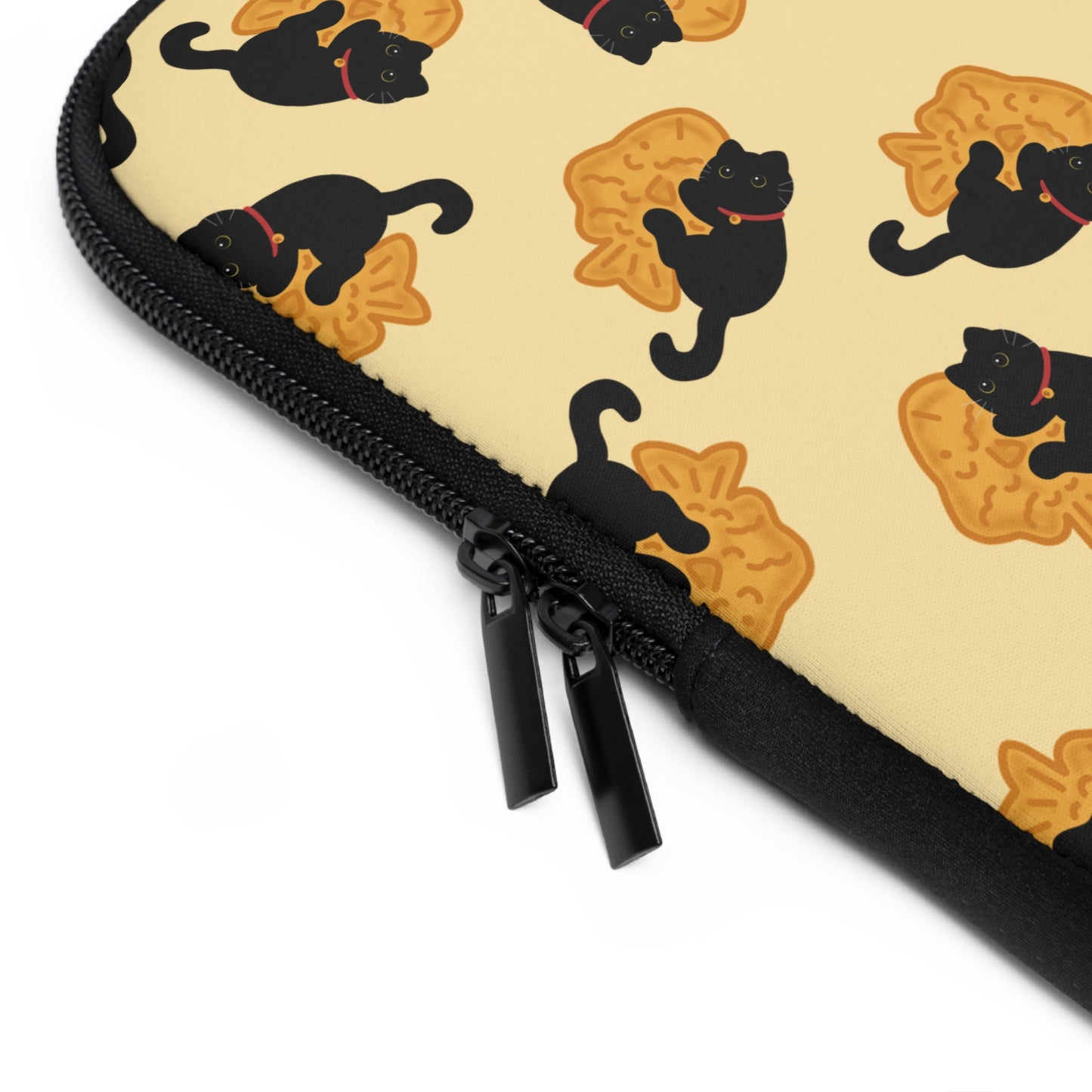 Butter Black Cat Taiyaki Laptop Sleeve