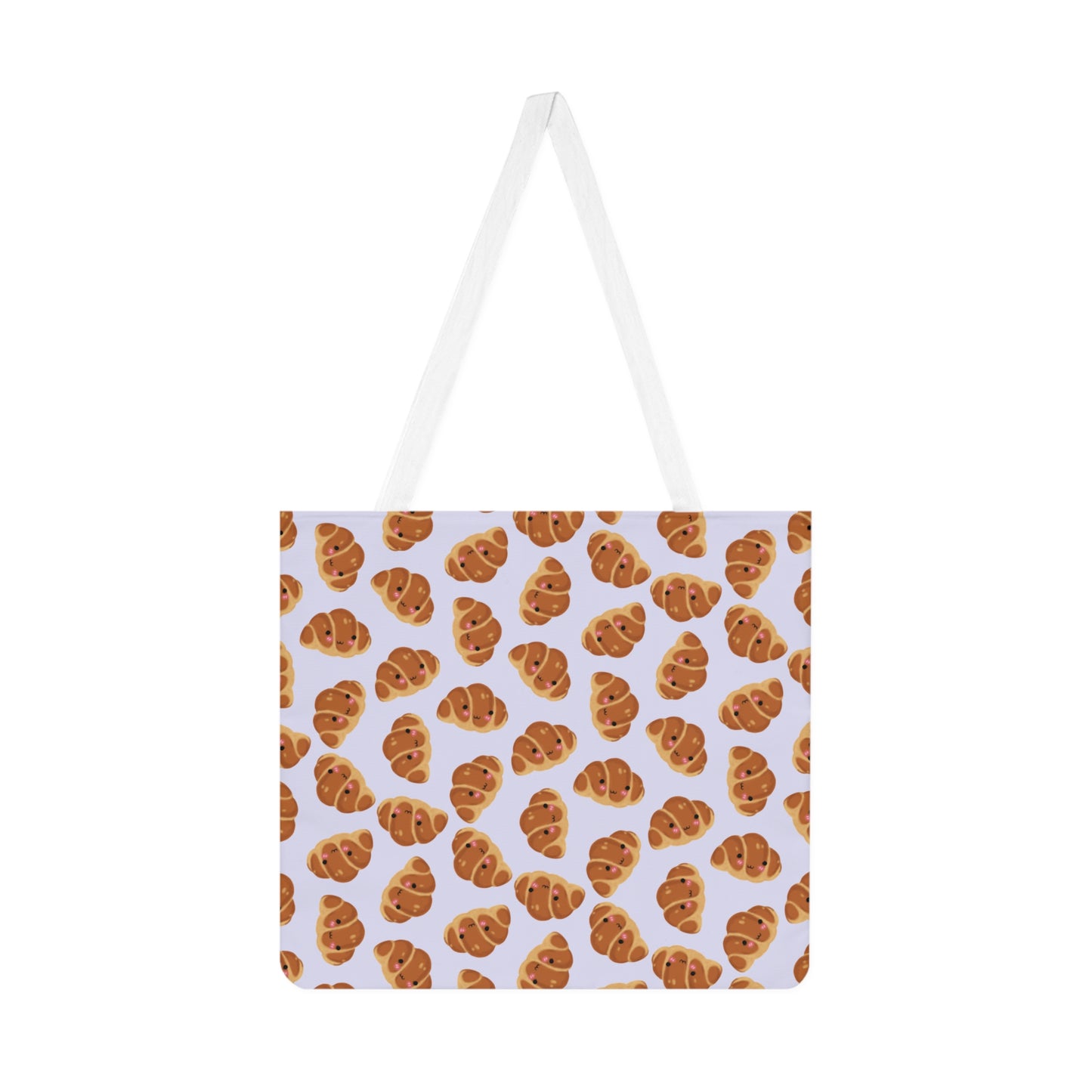 Lavender Blushing Croissant Tote Bag