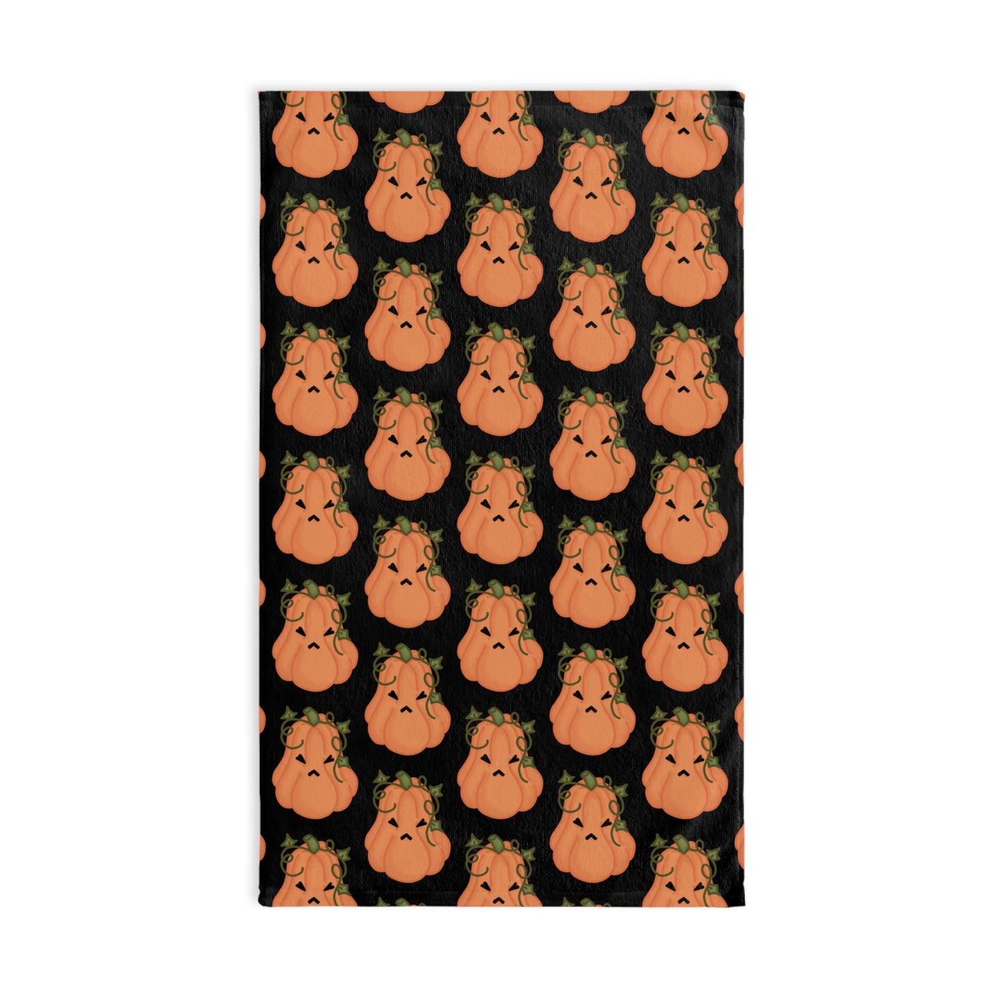 Angry Pumpkin Hand Towel