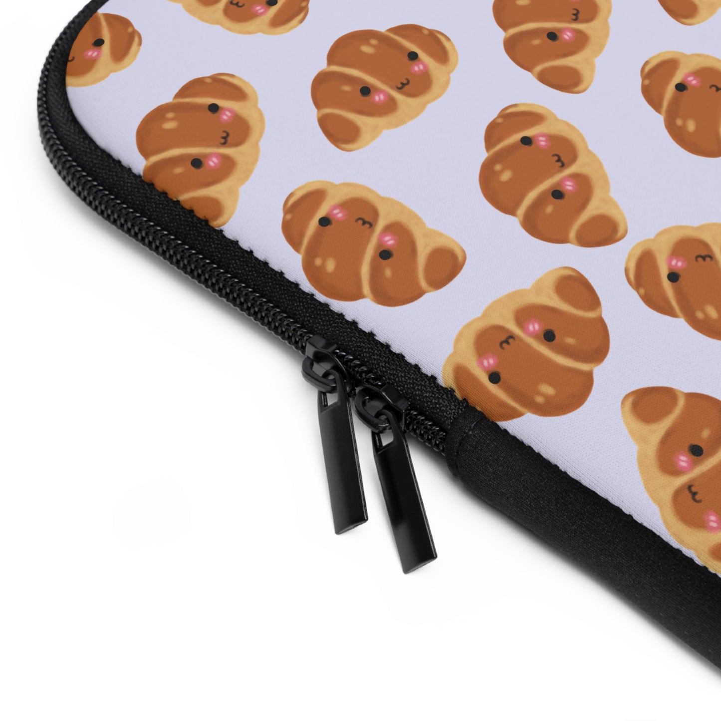 Lavender Blushing Croissant Laptop Sleeve