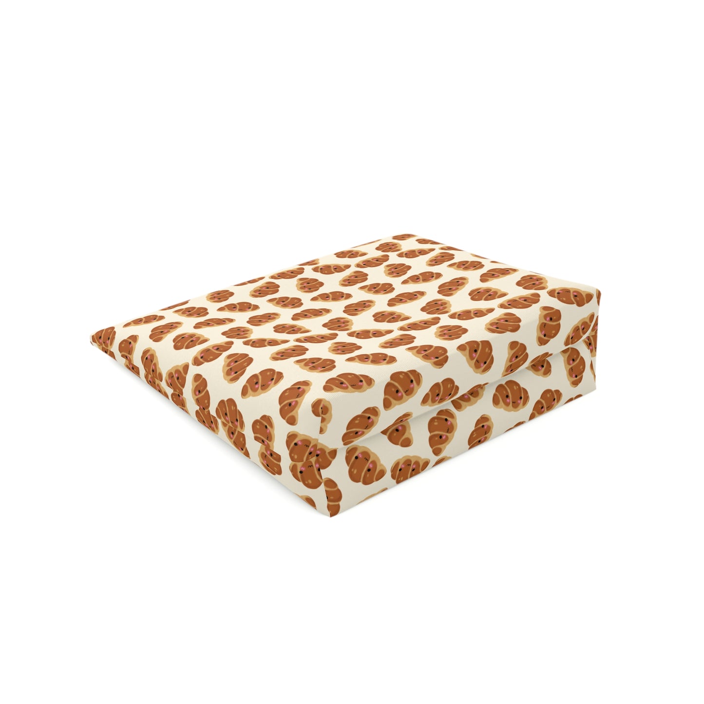 Blushing Croissant Cosmetic Bag