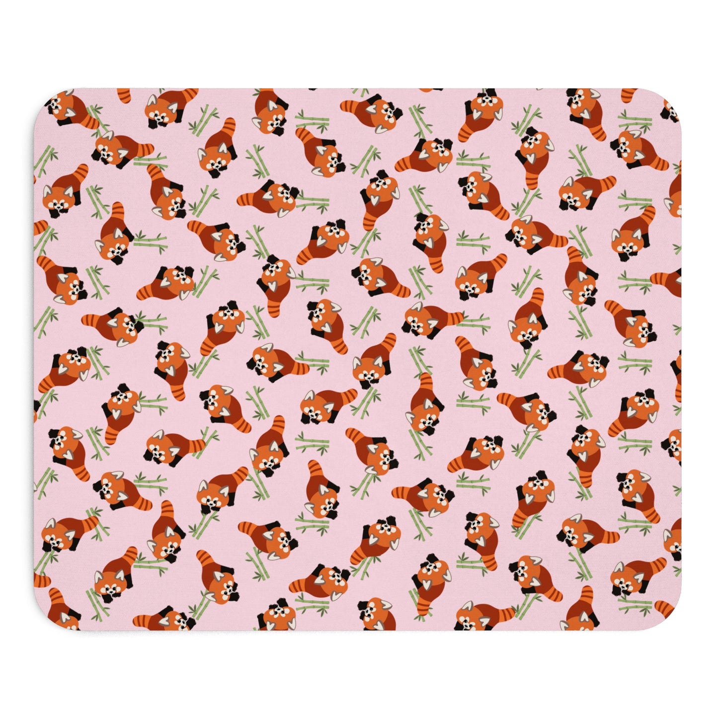 Baby Pink Red Panda Mouse Pad (Type 1)