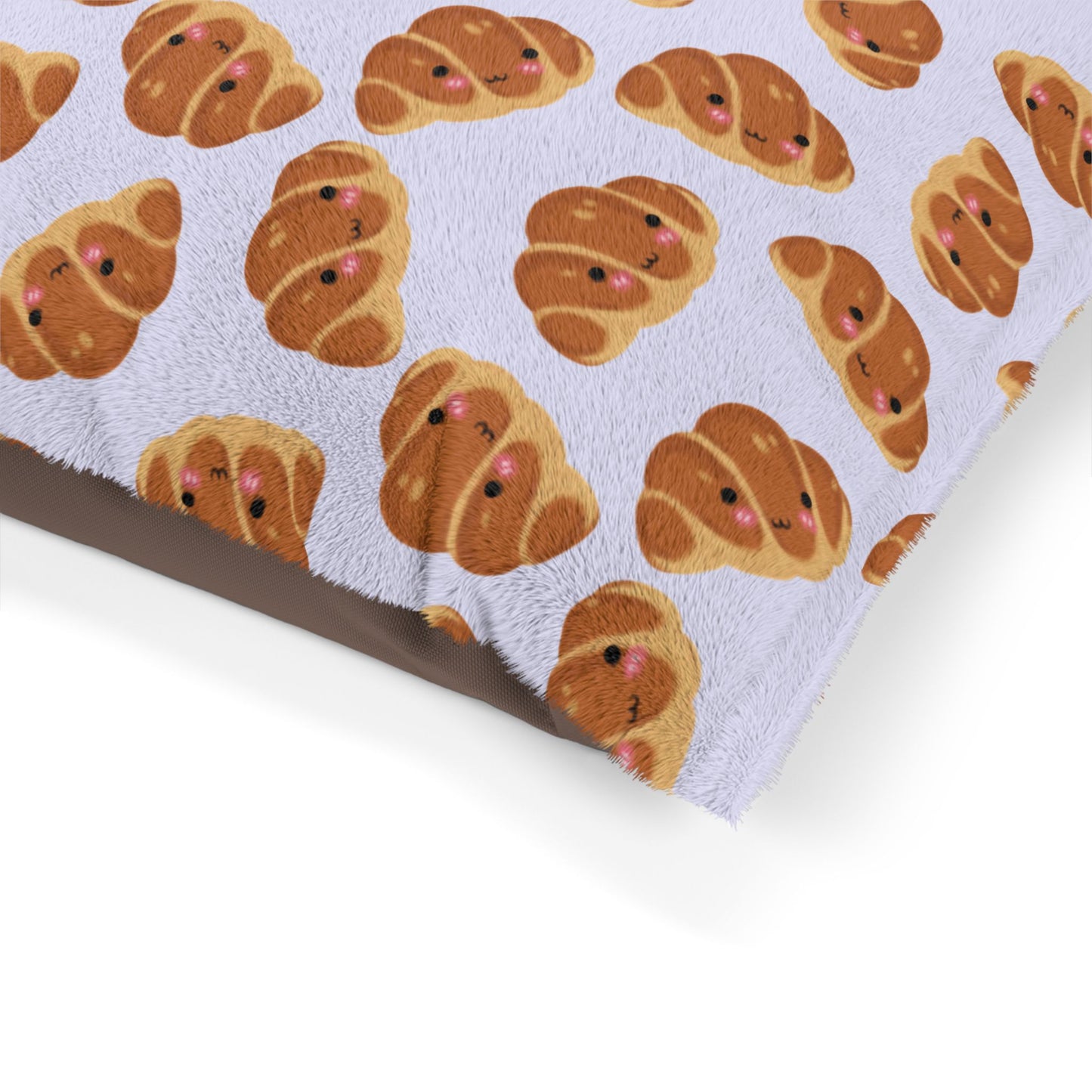Lavender Blushing Croissant Pet Bed