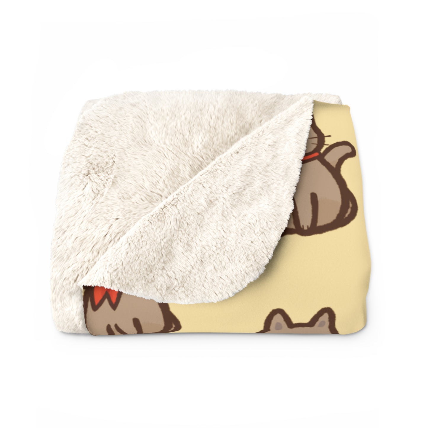 Butter Kitty Kat Cozy Fleece Blanket