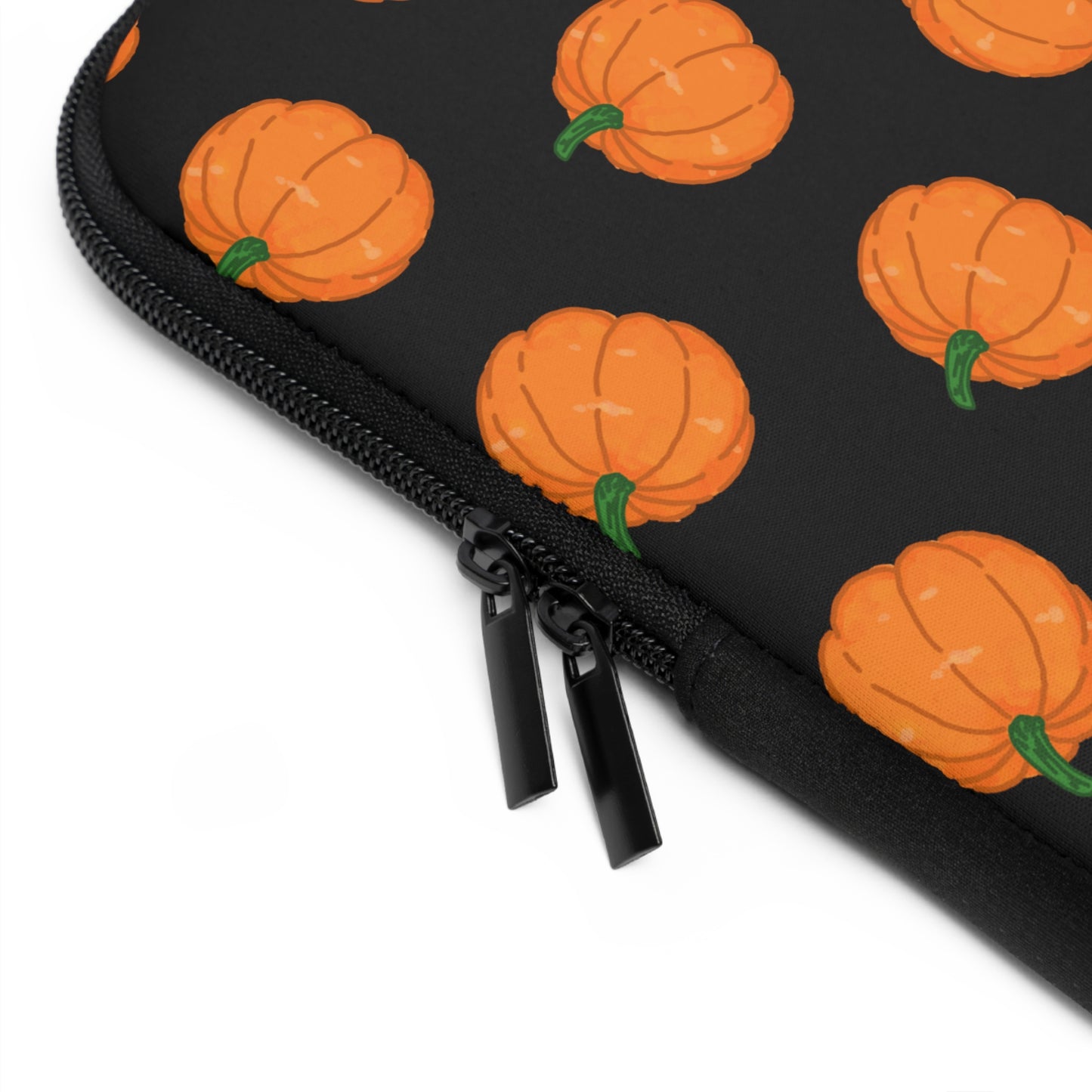 Pumpkin Black Laptop Sleeve