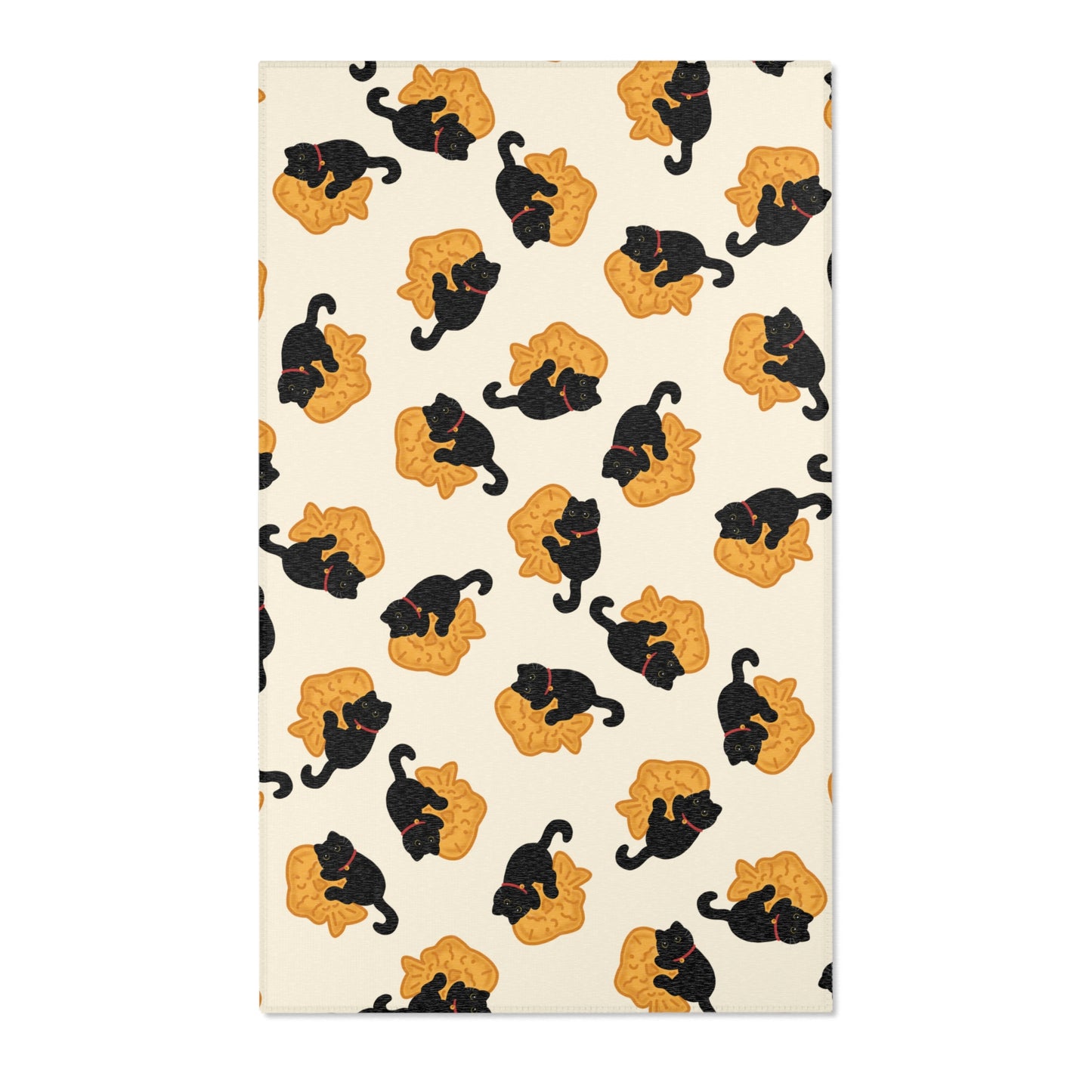 Black Cat Taiyaki Rug