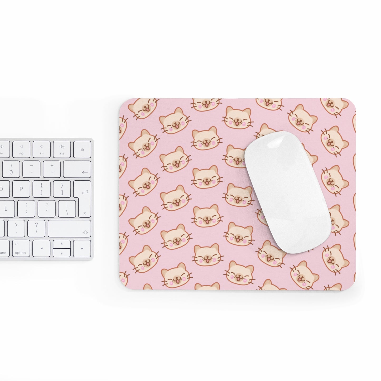 Baby Pink Kitty Kat Mouse Pad