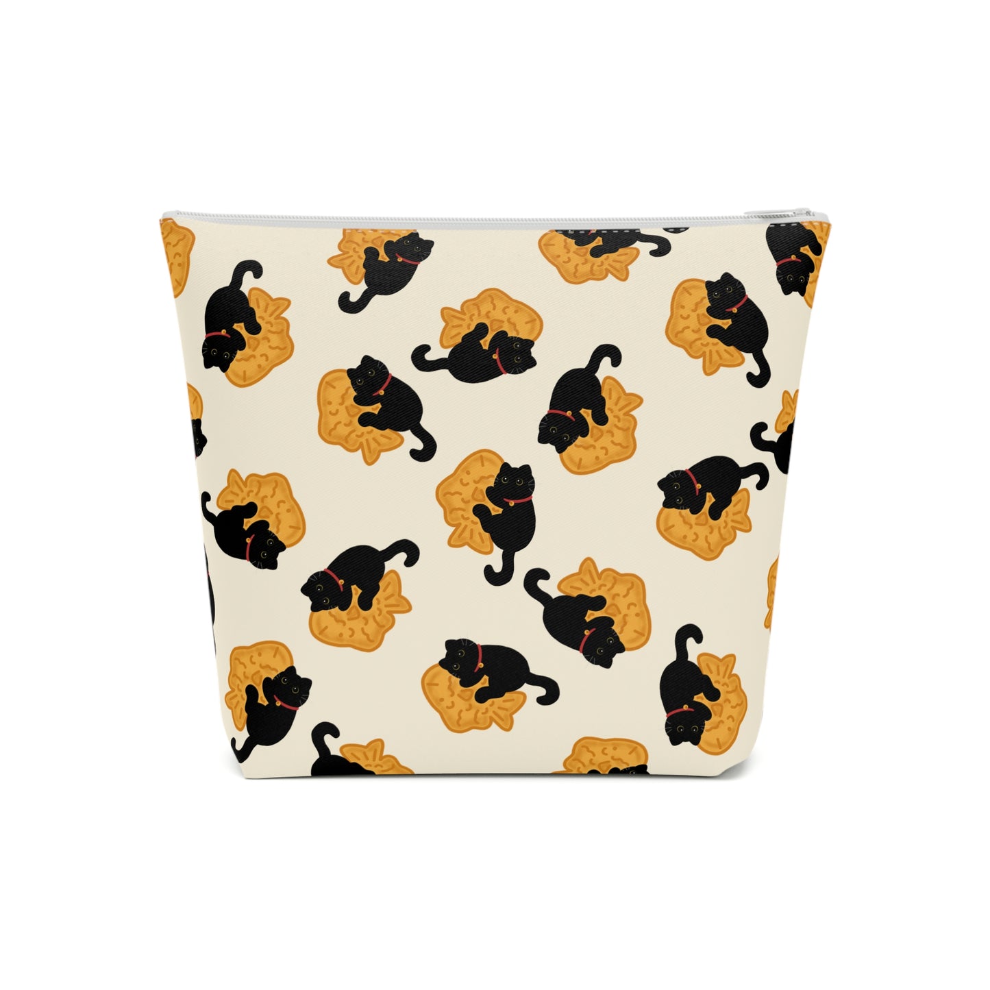 Black Cat Taiyaki Cosmetic Bag