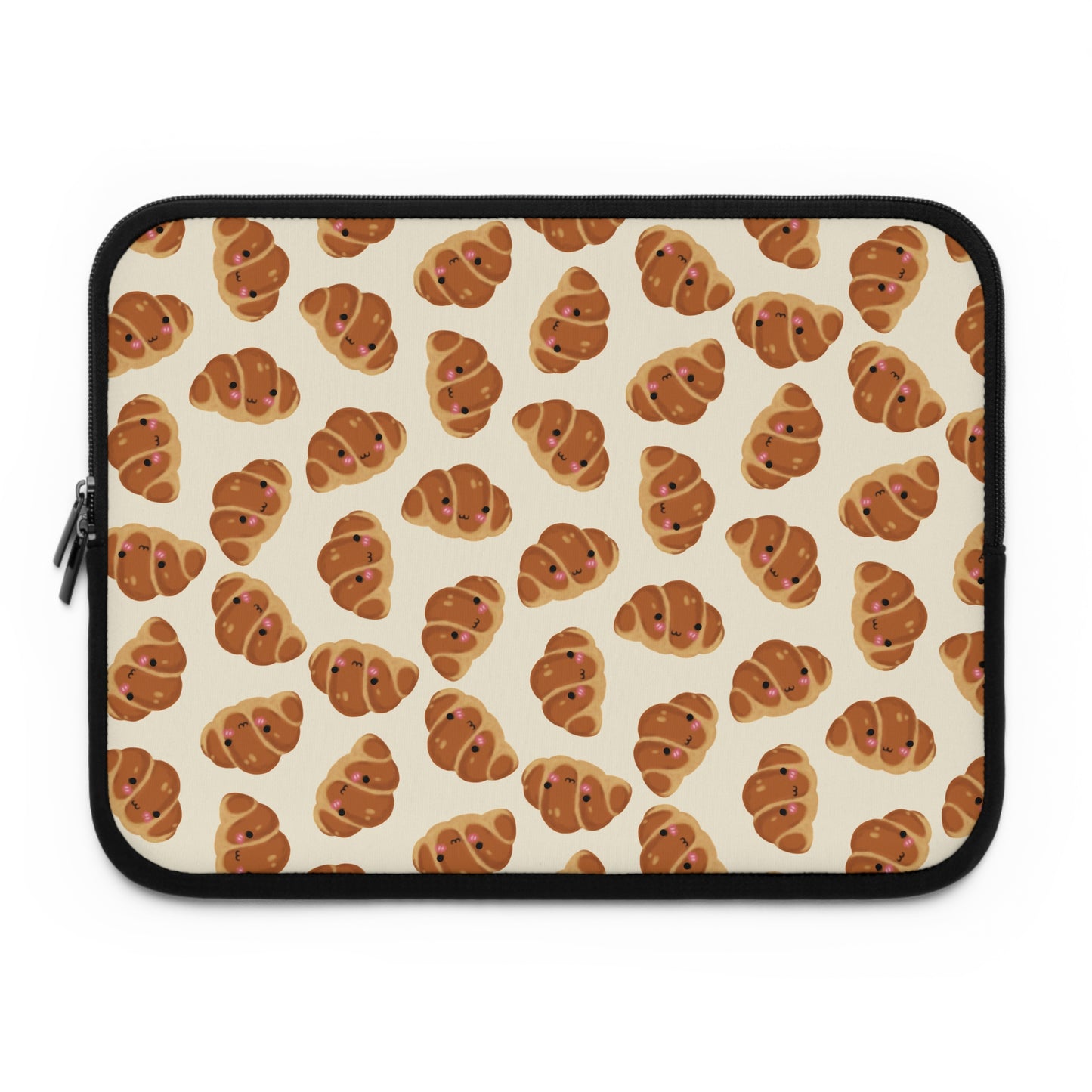 Blushing Croissant Laptop Sleeve