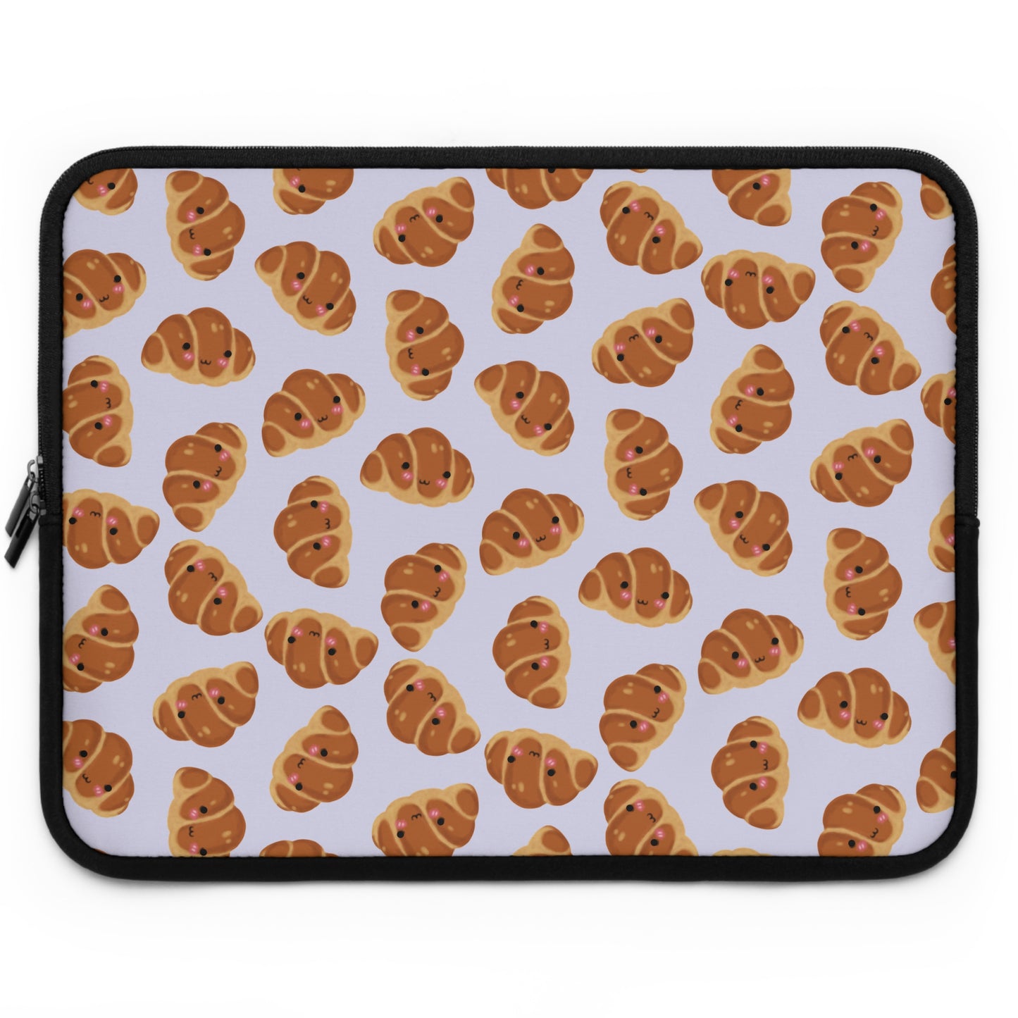 Lavender Blushing Croissant Laptop Sleeve