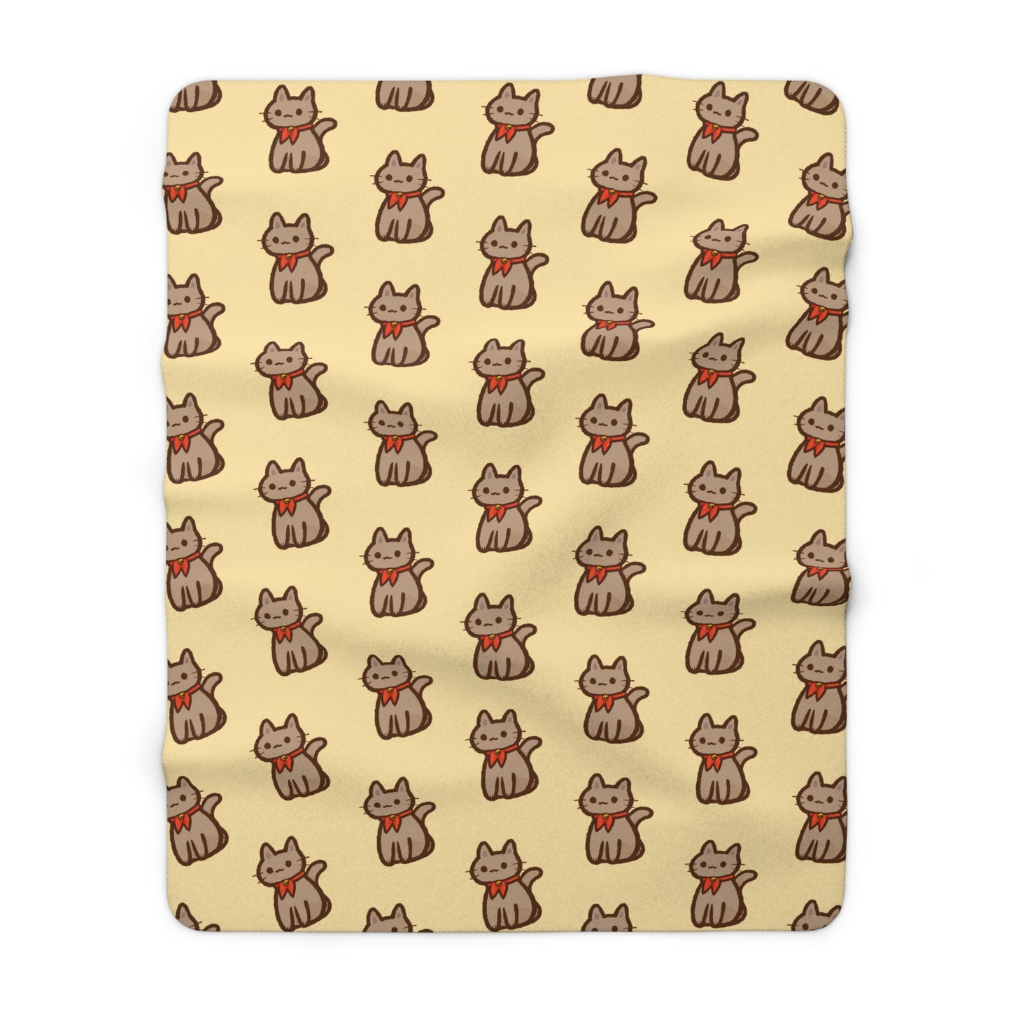Butter Kitty Kat Cozy Fleece Blanket