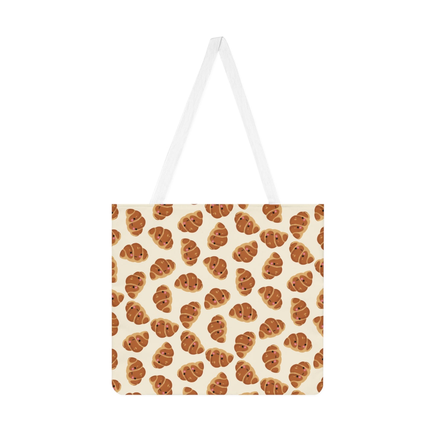 Blushing Croissant Tote Bag