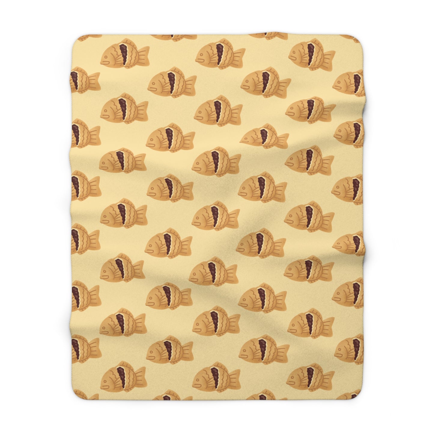 Butter Taiyaki Cozy Fleece Blanket