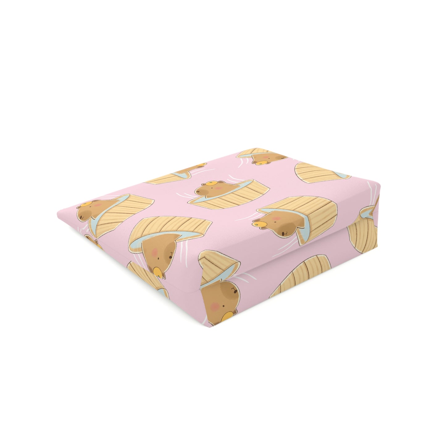 Baby Pink Capybara Bath Cosmetic Bag