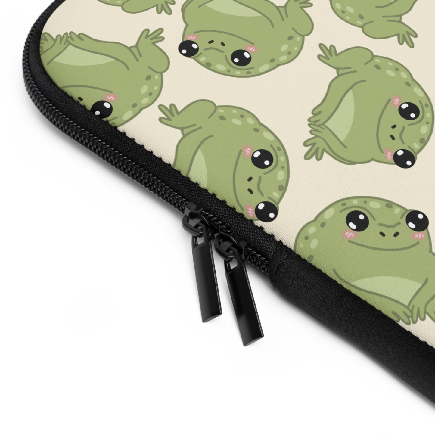 Frog Pattern Laptop Sleeve