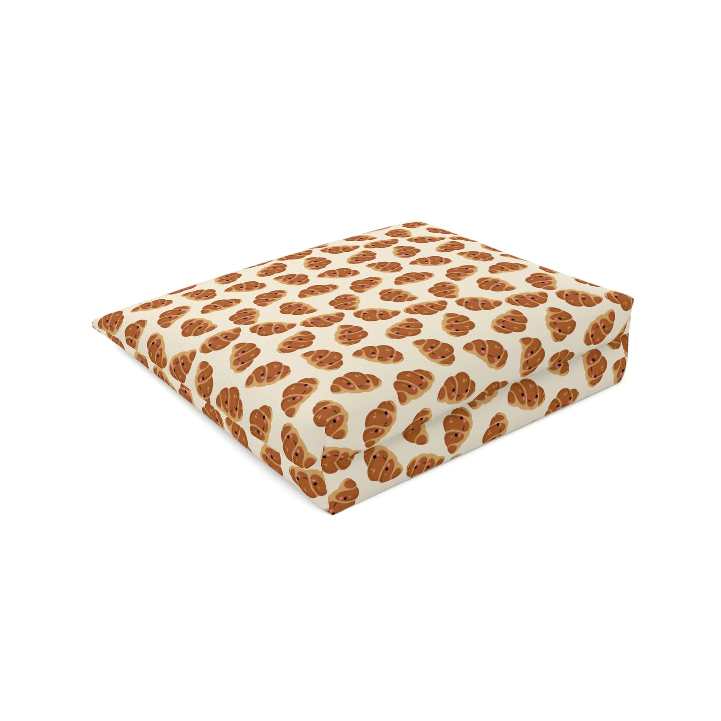 Blushing Croissant Cosmetic Bag