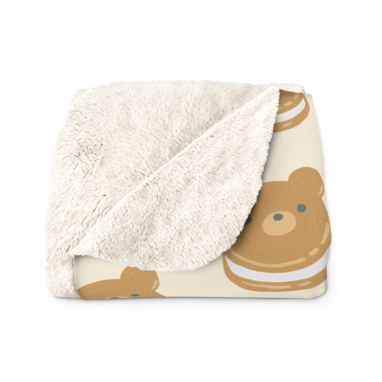 Bear Cookie Cozy Fleece Blanket