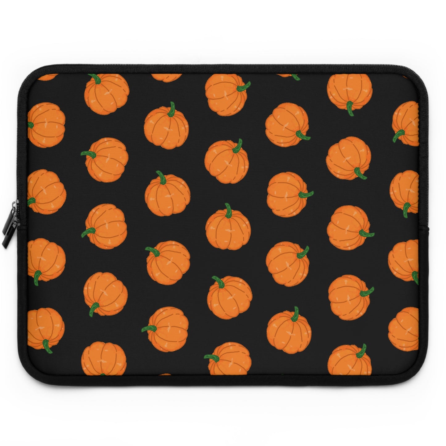 Pumpkin Black Laptop Sleeve