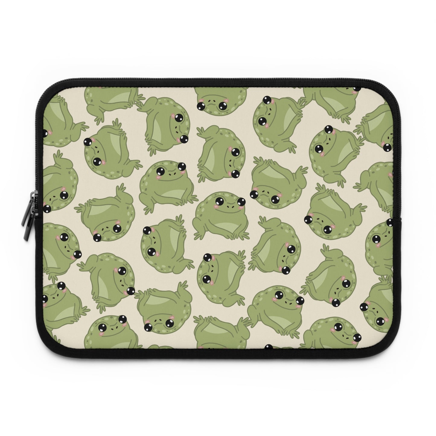 Frog Pattern Laptop Sleeve