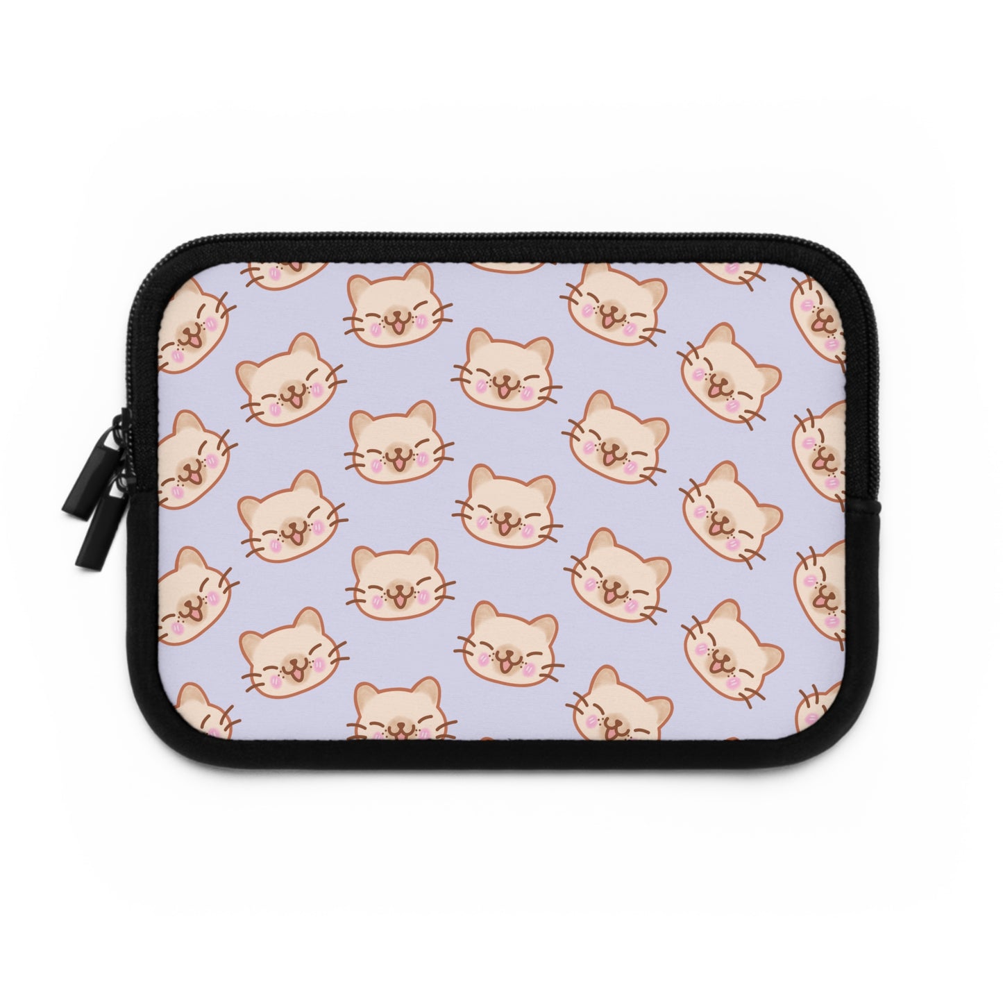 Lavender Kitty Kat Laptop Sleeve