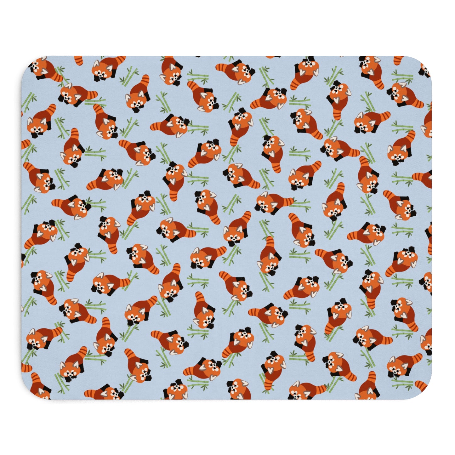 Baby Blue Red Panda Mouse Pad (Type 1)
