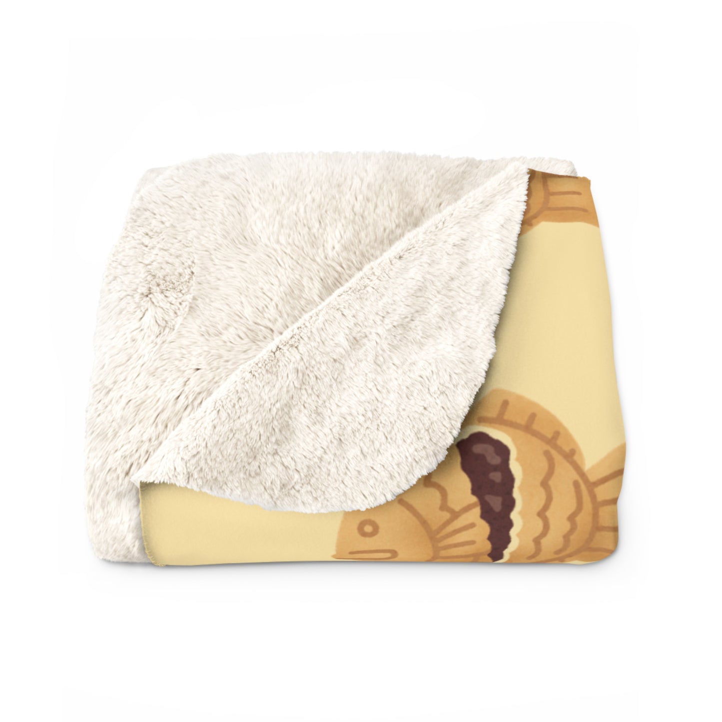 Butter Taiyaki Cozy Fleece Blanket