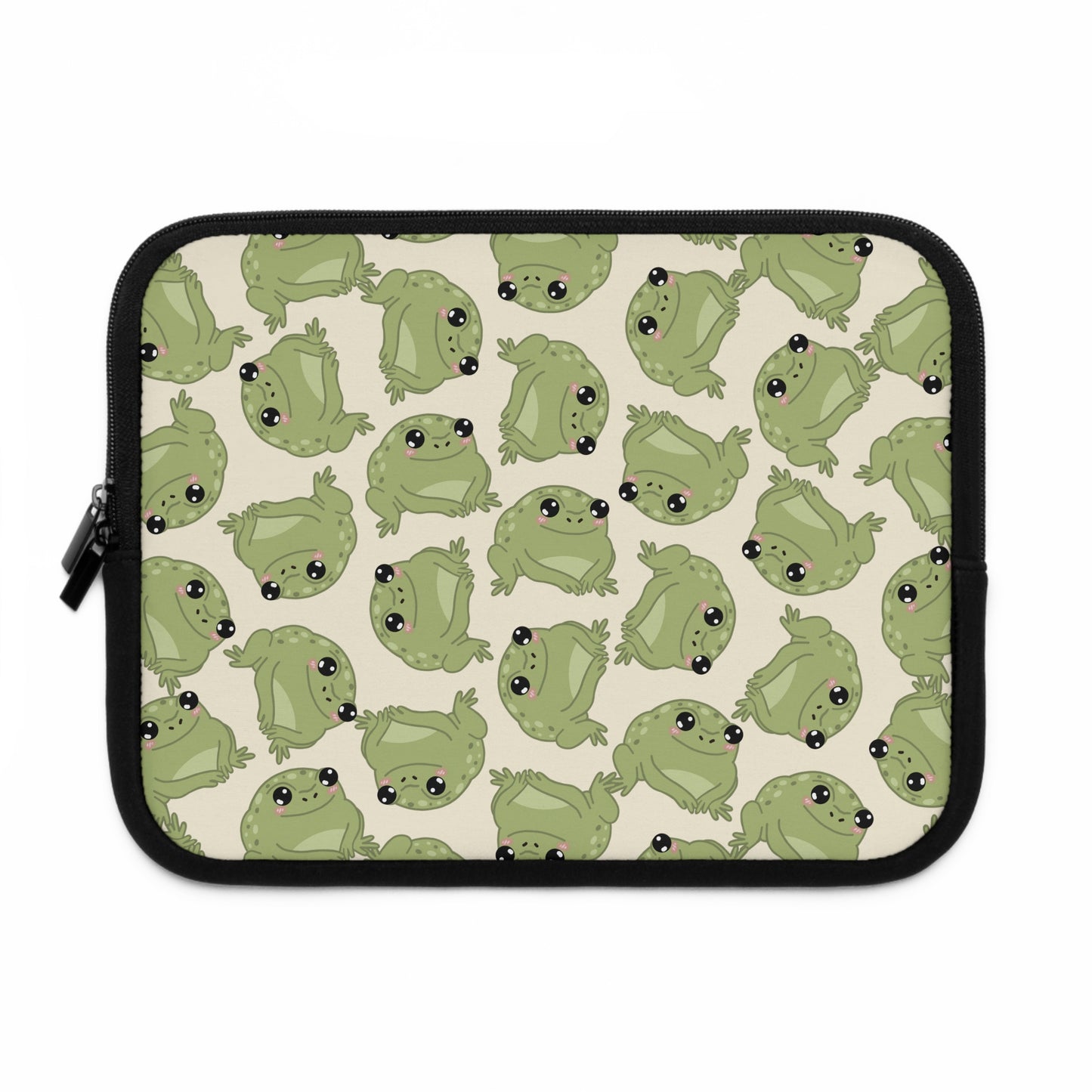 Frog Pattern Laptop Sleeve