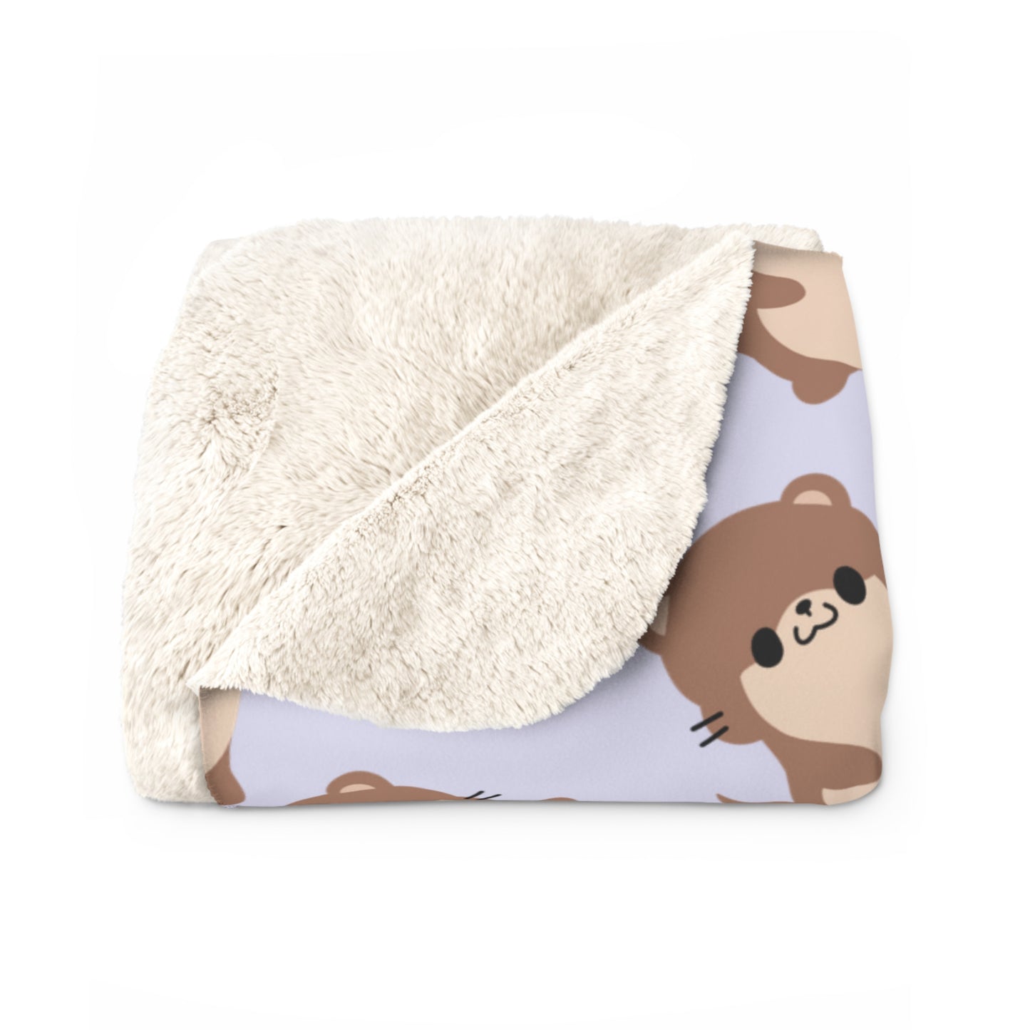 Lavender Otter Cozy Fleece Blanket