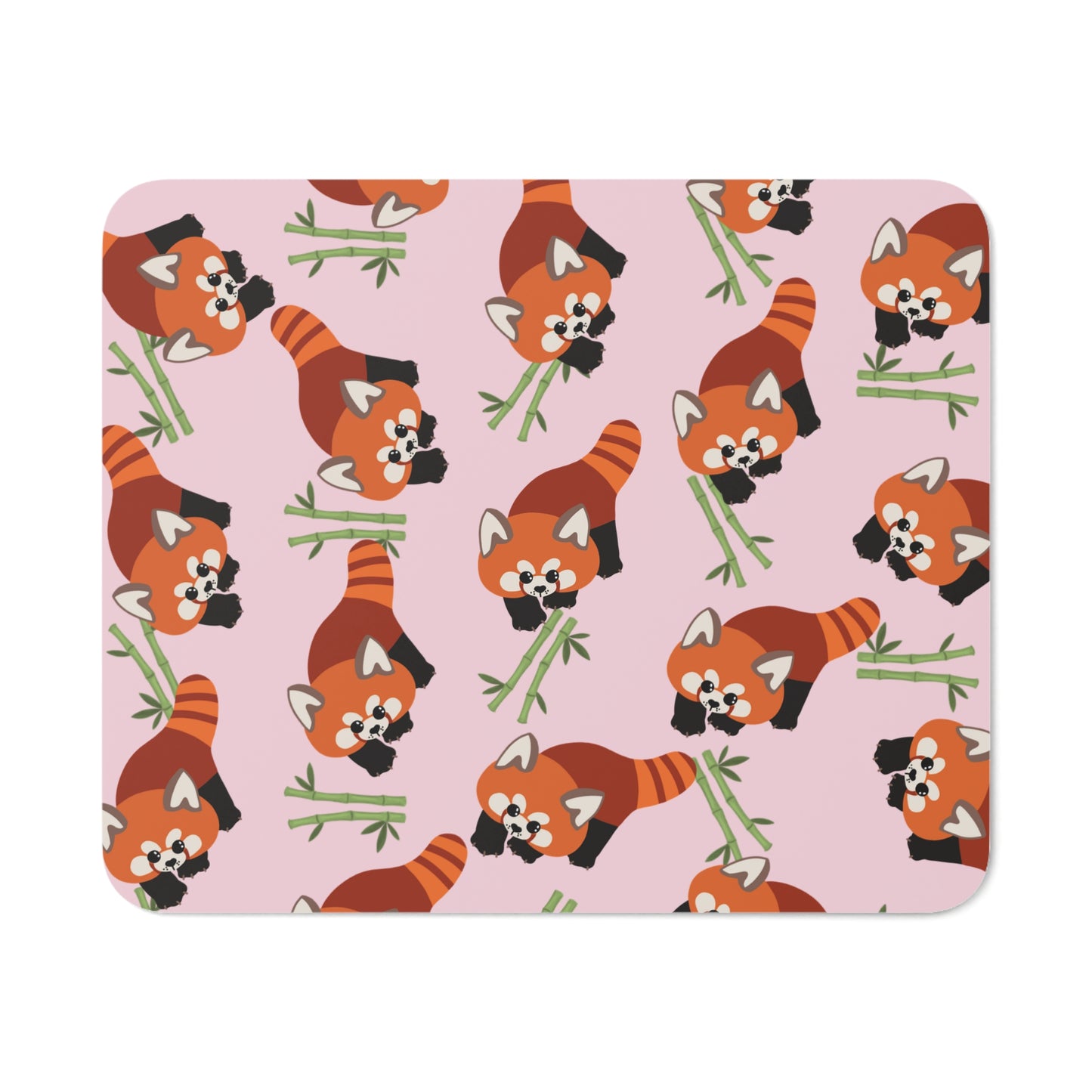 Baby Pink Red Panda Mouse Pad